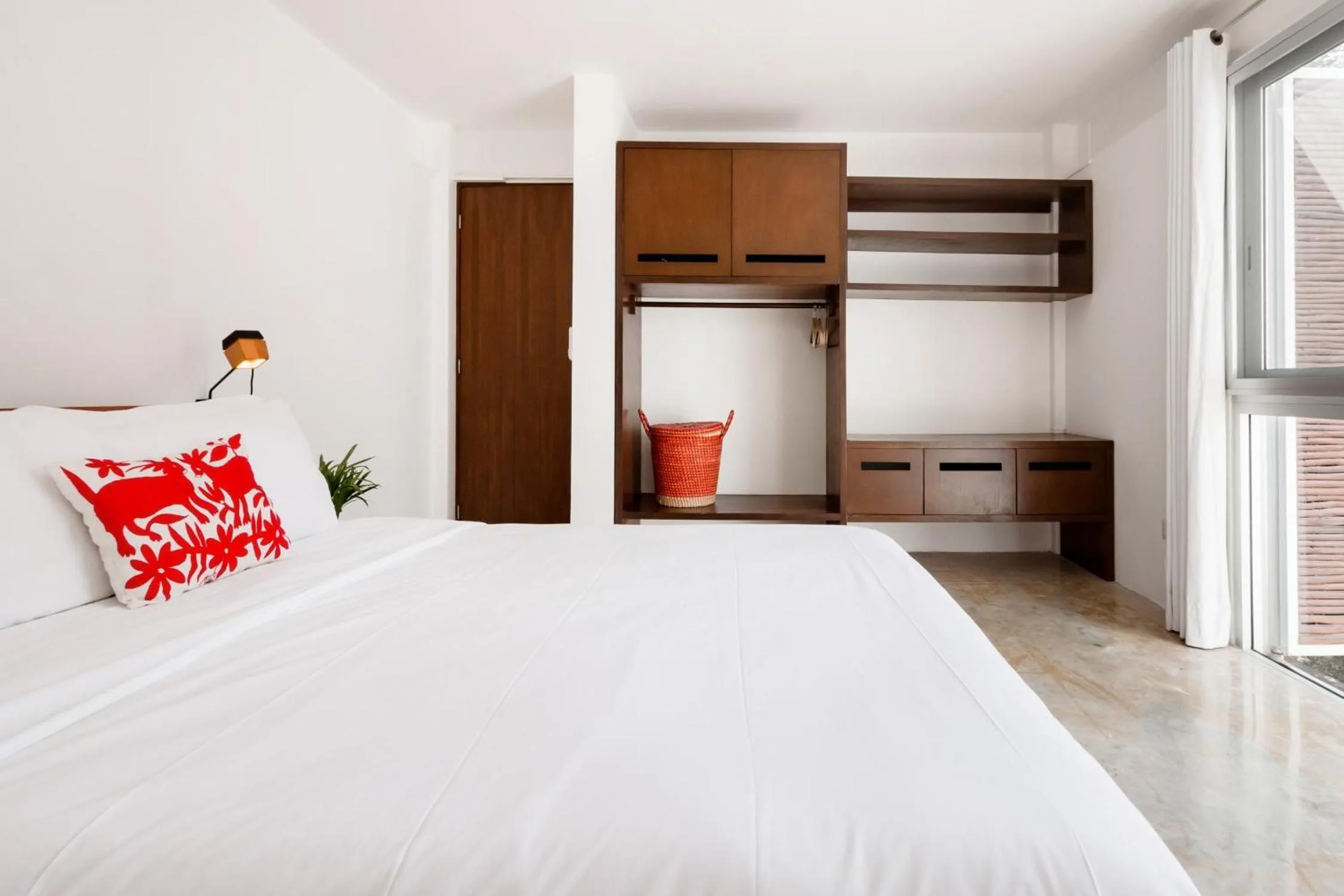 Bed in Casa de Piedra Tulum