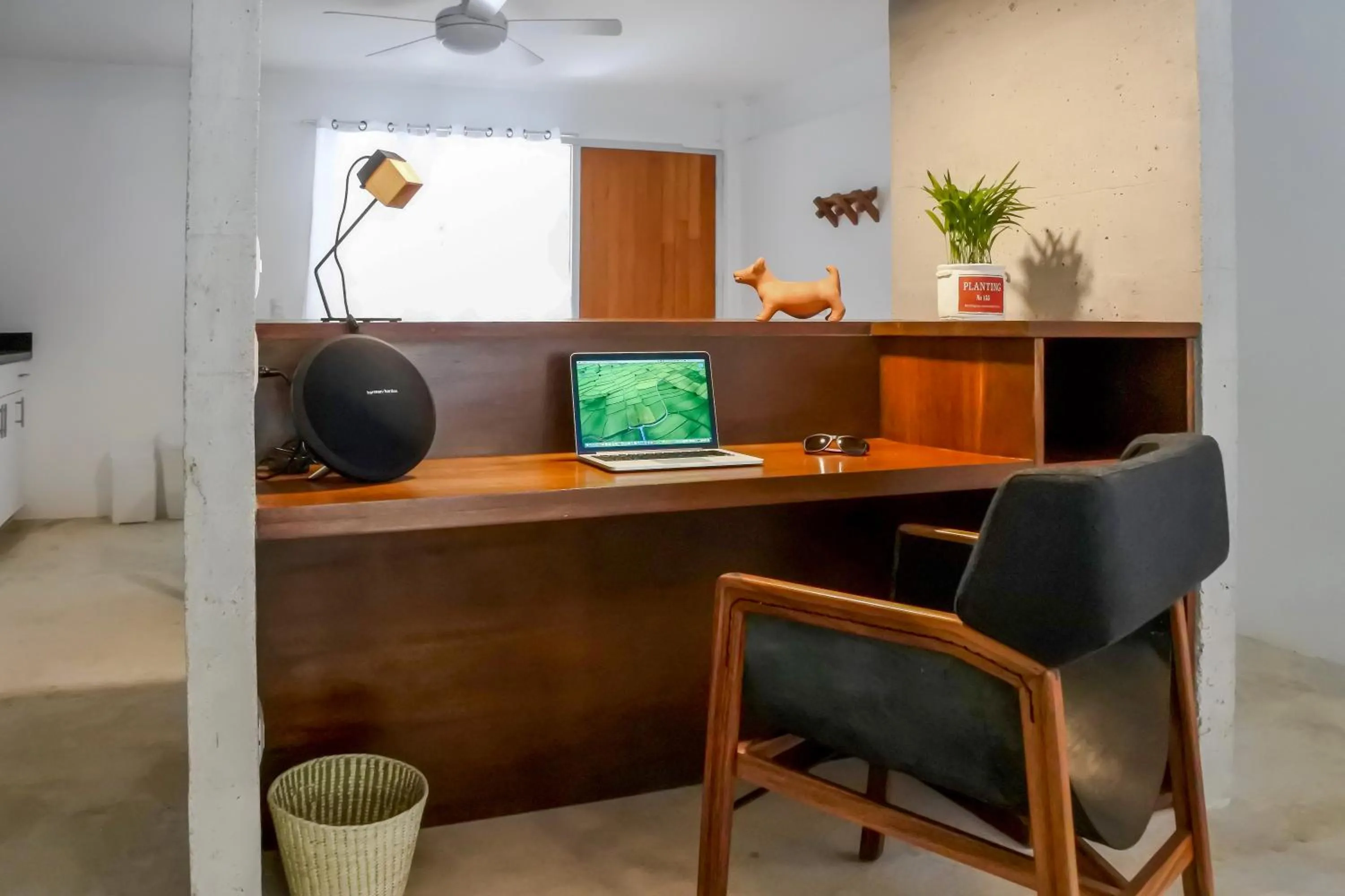 Seating area in Casa de Piedra Tulum