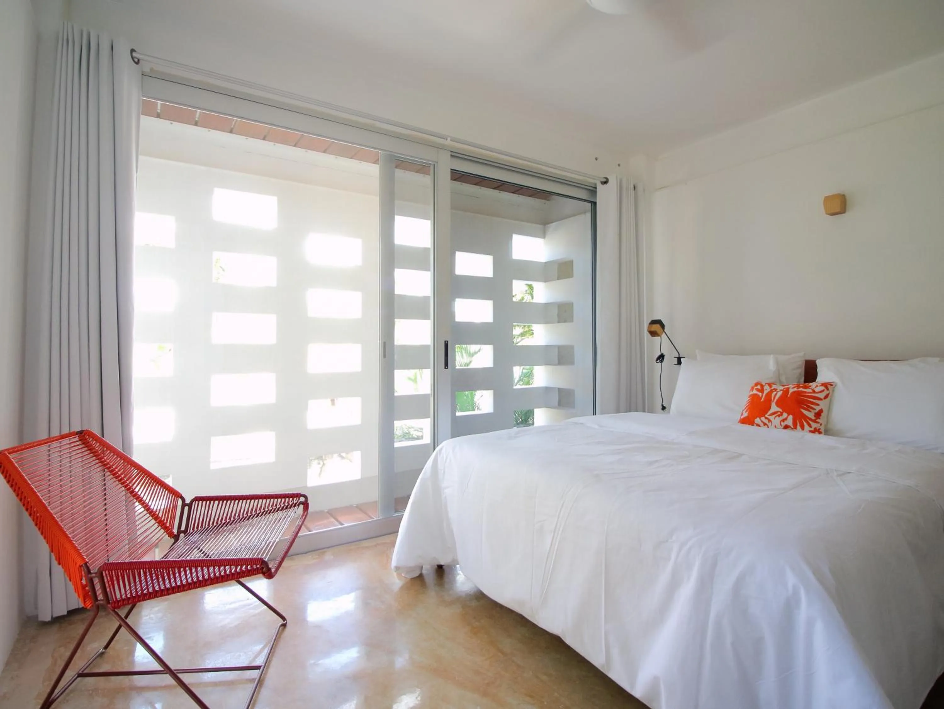 Balcony/Terrace, Bed in Casa de Piedra Tulum