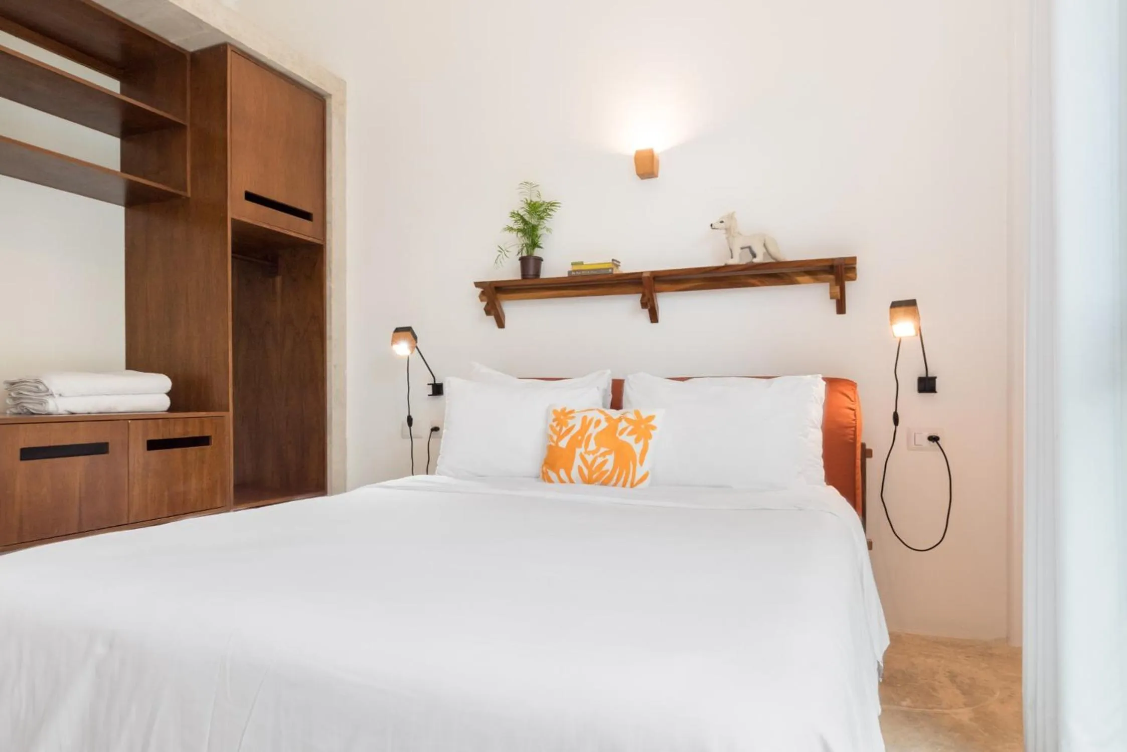 Bedroom, Bed in Casa de Piedra Tulum