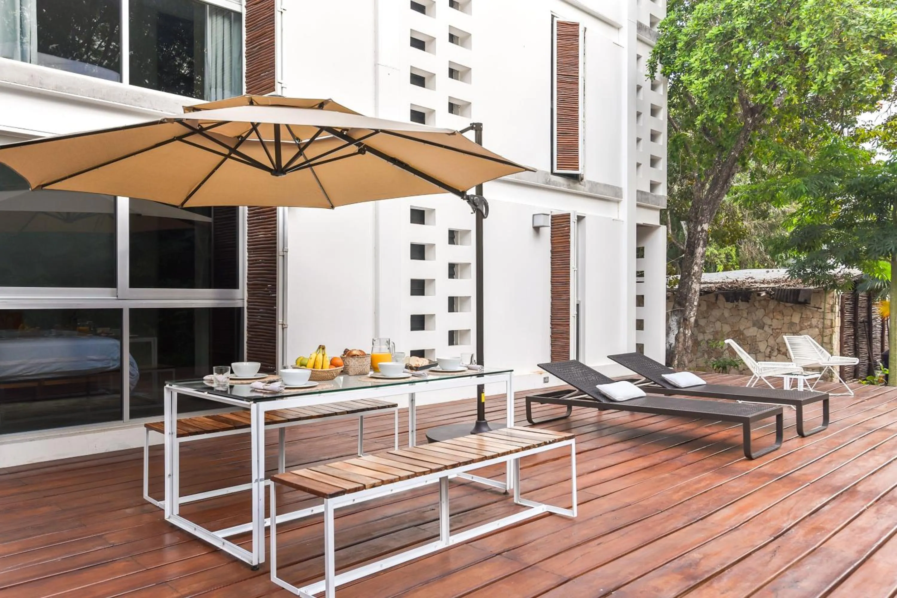 Balcony/Terrace in Casa de Piedra Tulum