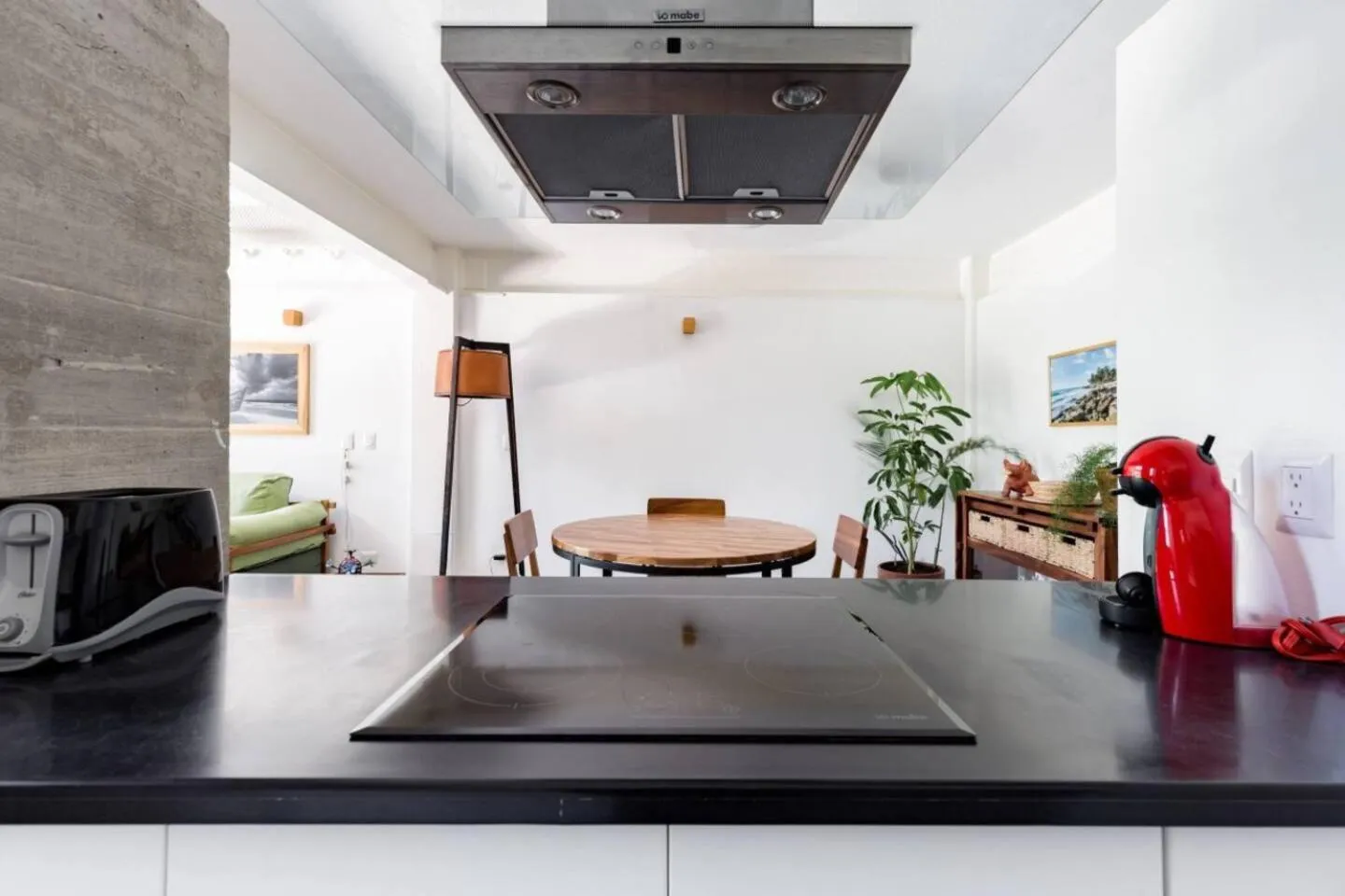 Kitchen or kitchenette in Casa de Piedra Tulum