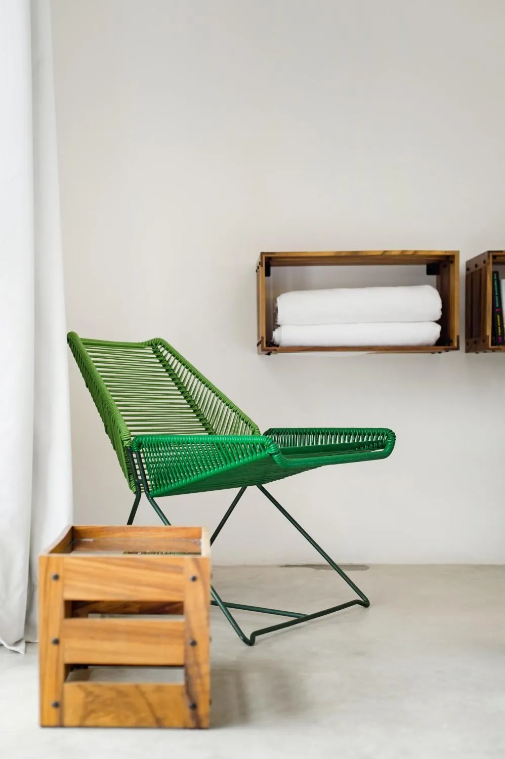 Seating area in Casa de Piedra Tulum