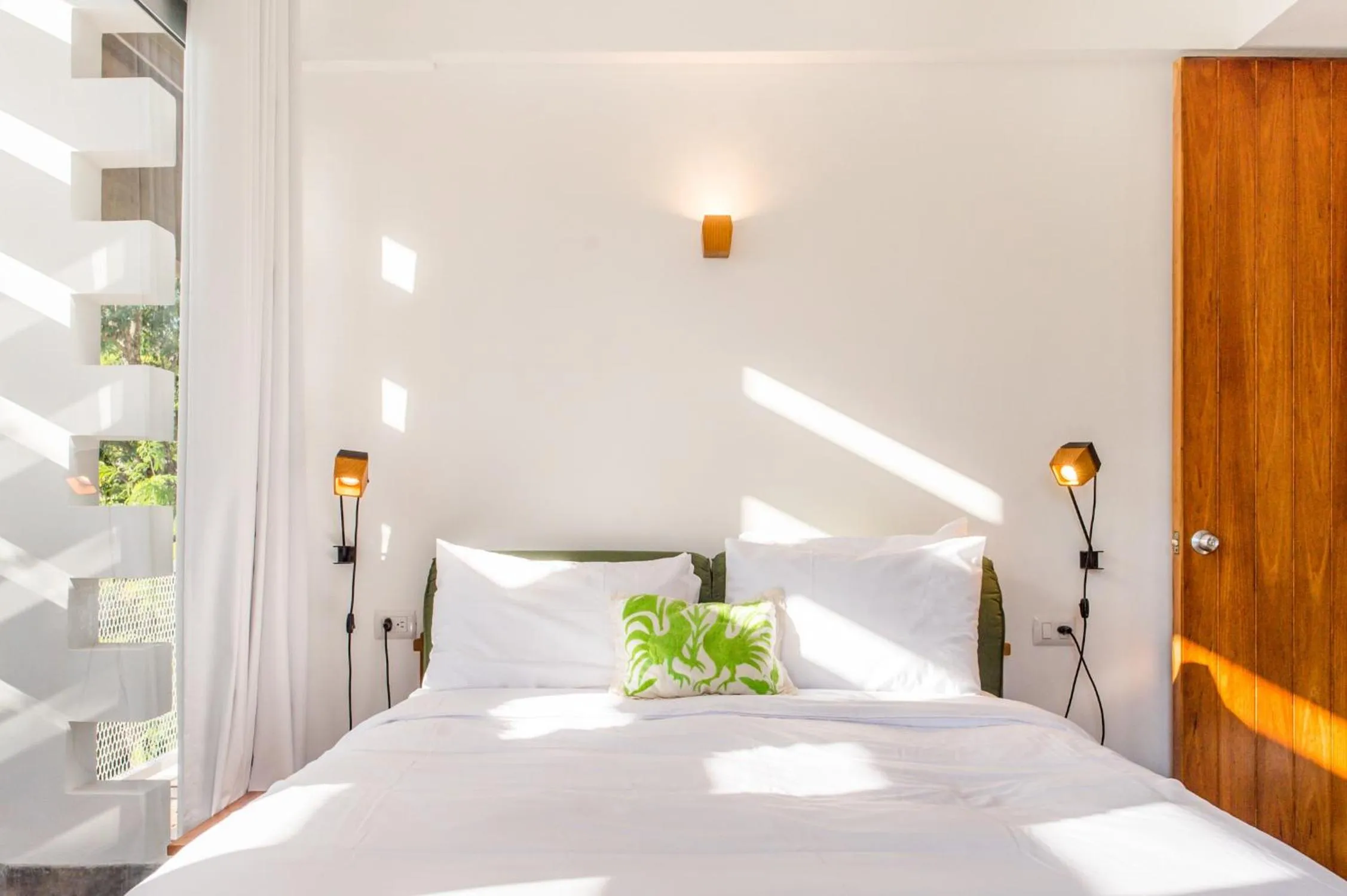 Bed in Casa de Piedra Tulum