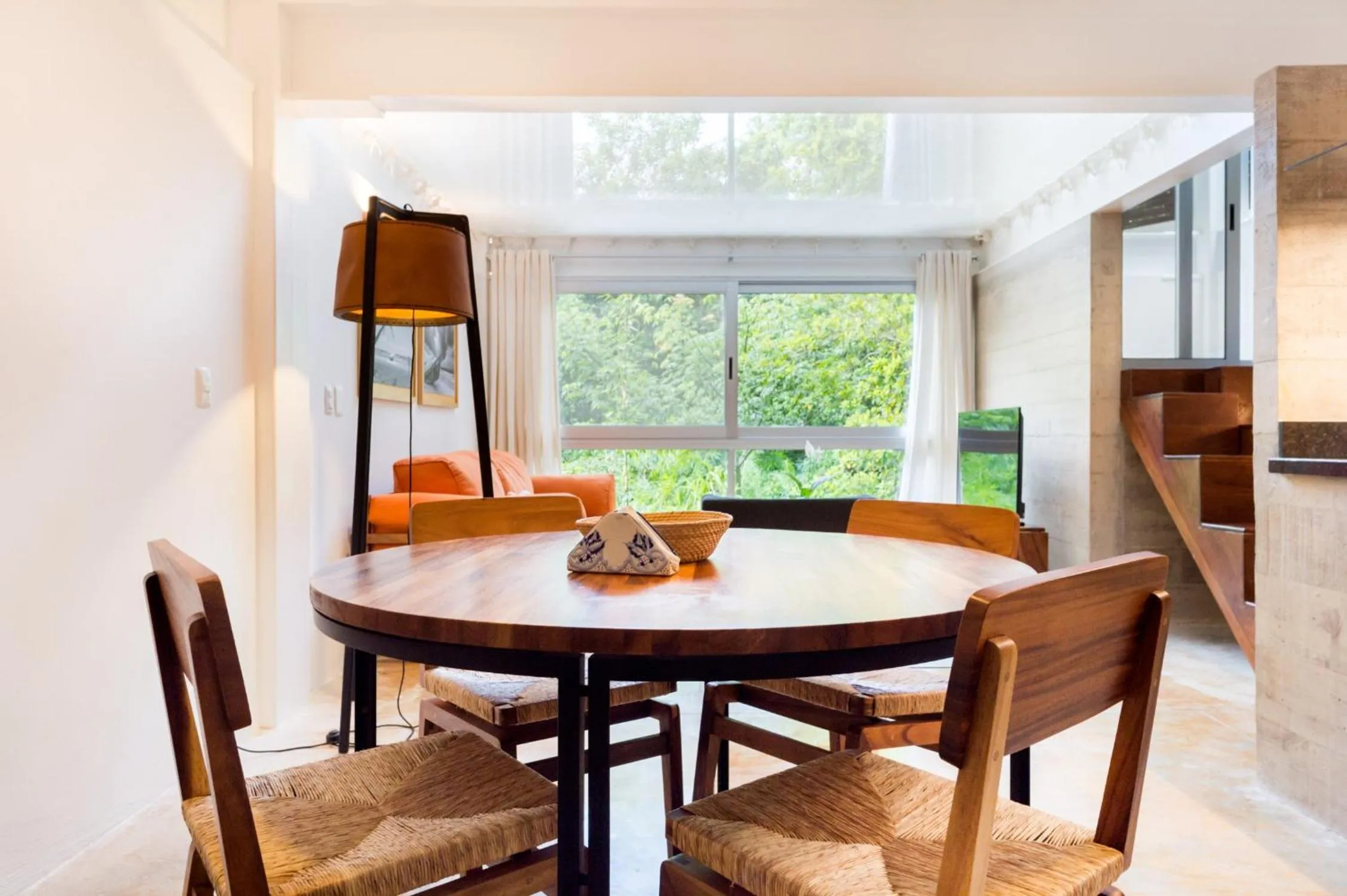 Dining area in Casa de Piedra Tulum