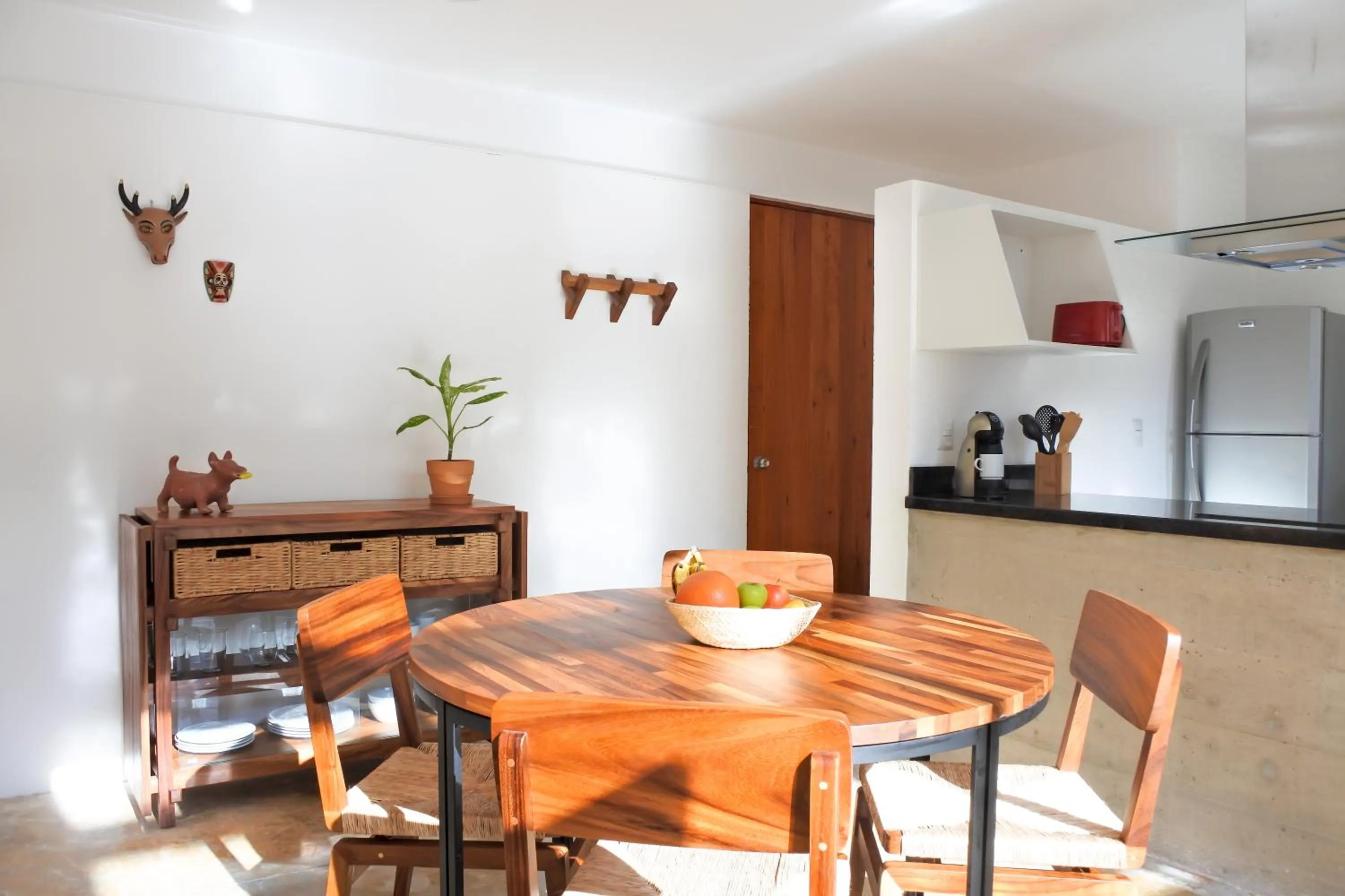 Kitchen or kitchenette in Casa de Piedra Tulum
