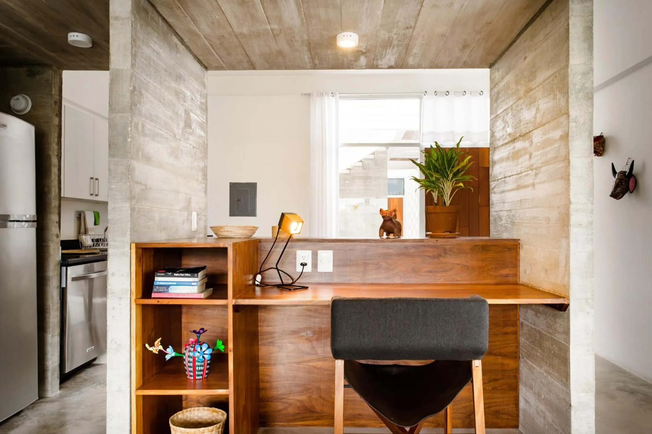 Seating area in Casa de Piedra Tulum