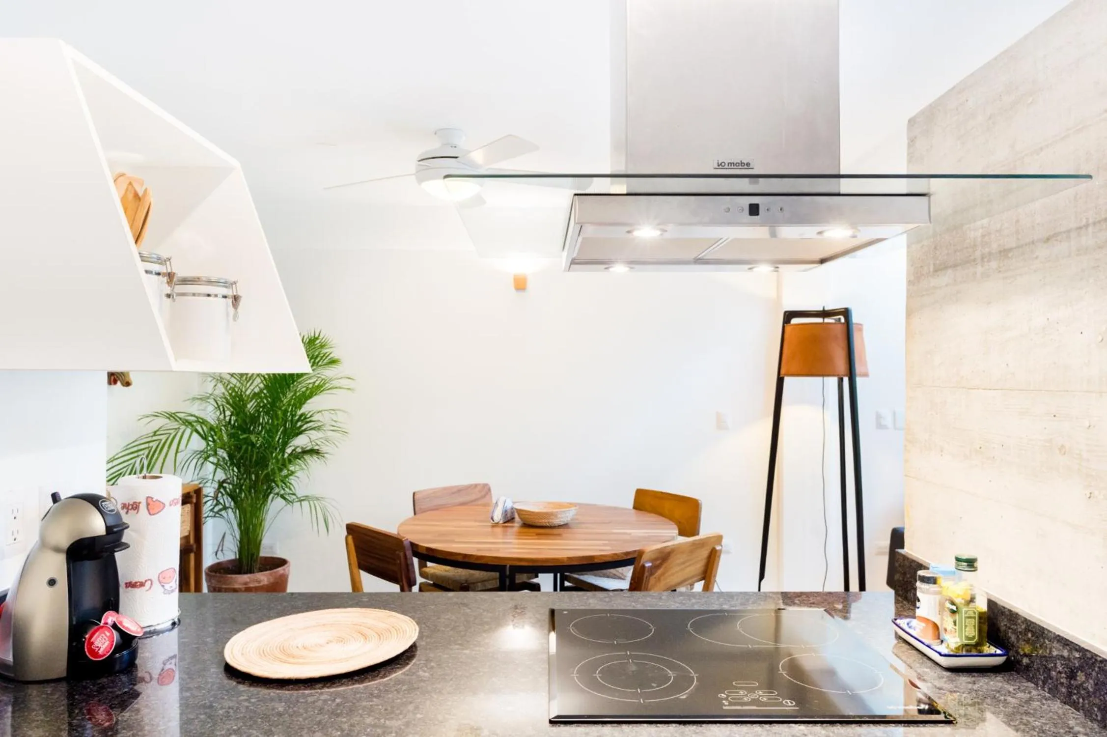 Kitchen or kitchenette in Casa de Piedra Tulum