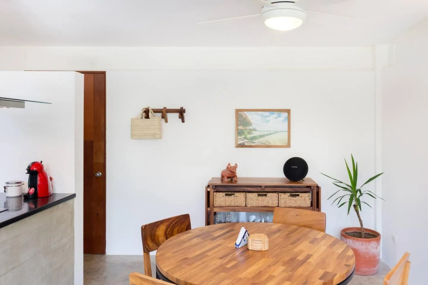 Kitchen or kitchenette in Casa de Piedra Tulum