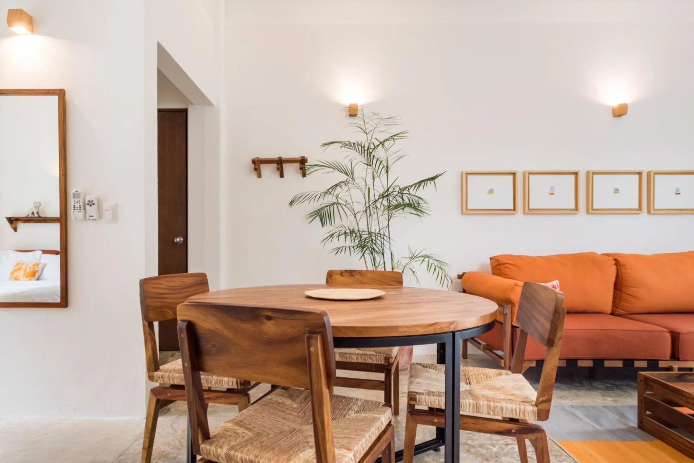Dining area in Casa de Piedra Tulum