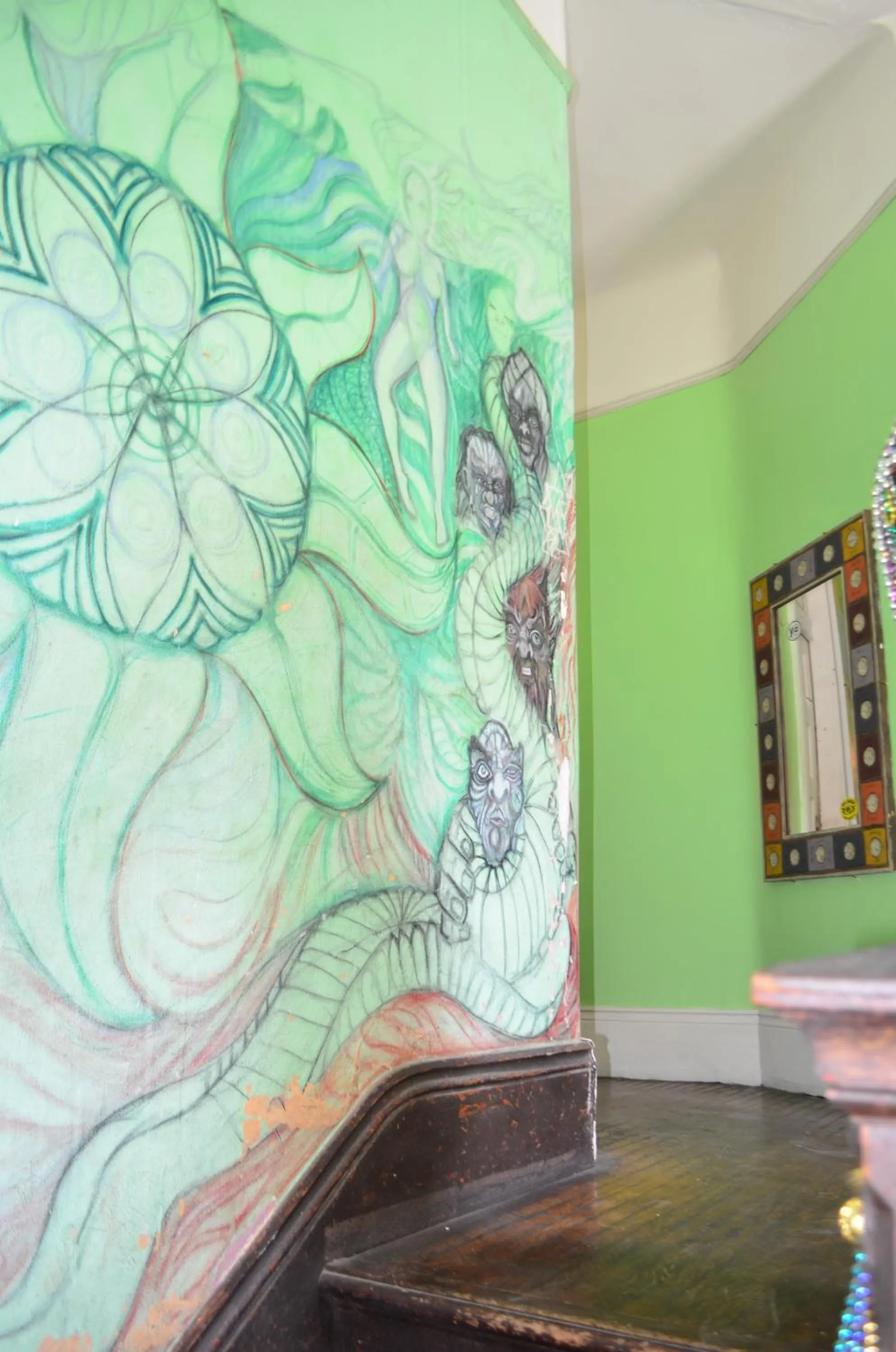 Decorative detail in India House Hostel