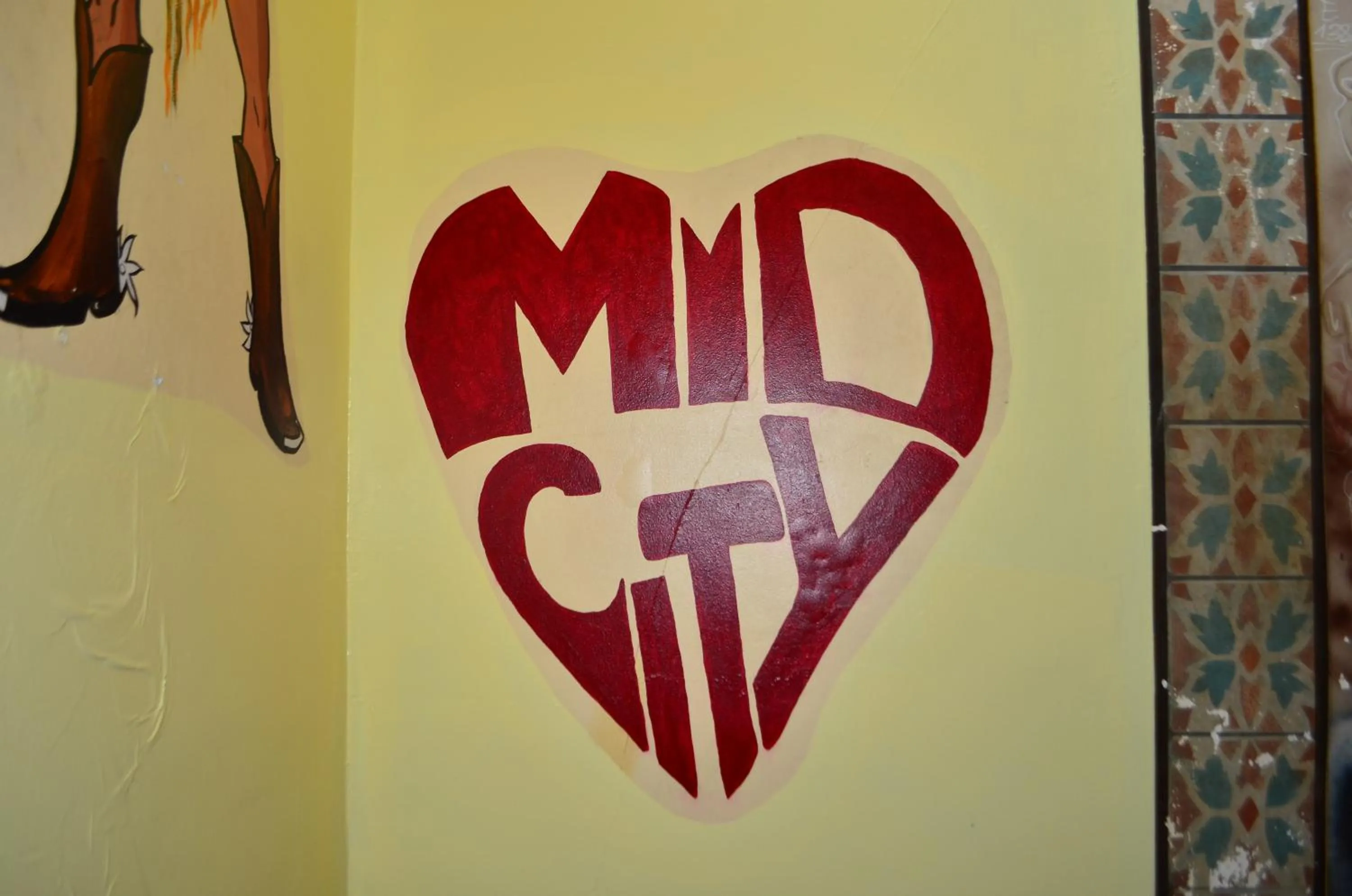 Decorative detail in India House Hostel