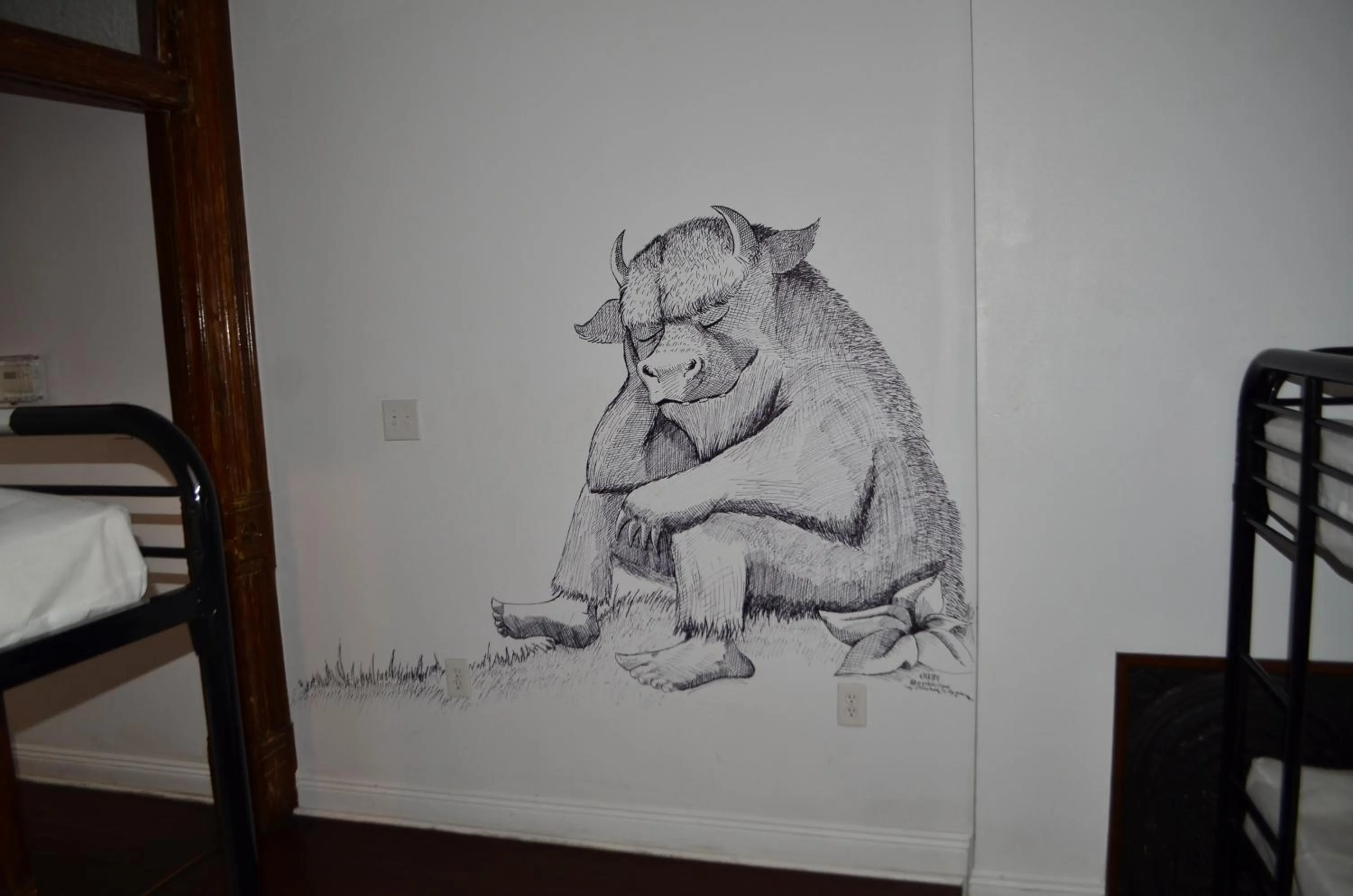 Decorative detail in India House Hostel