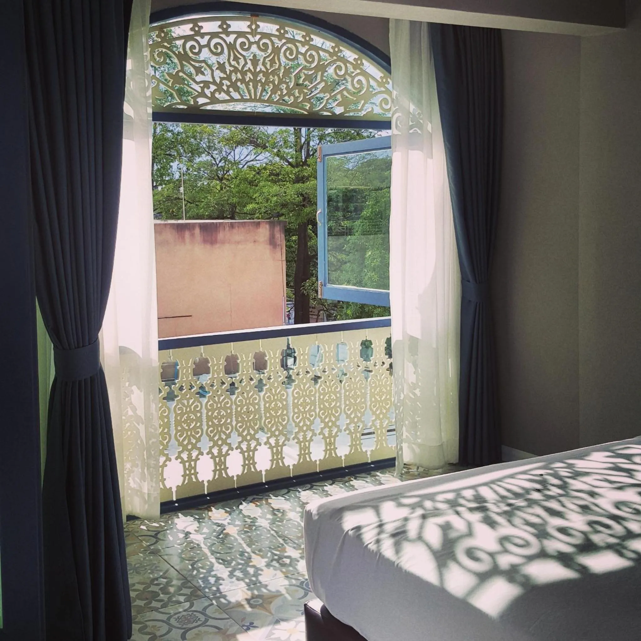 Decorative detail, Bed in Sridonchai Heritage, Night Bazaar Chiang Mai