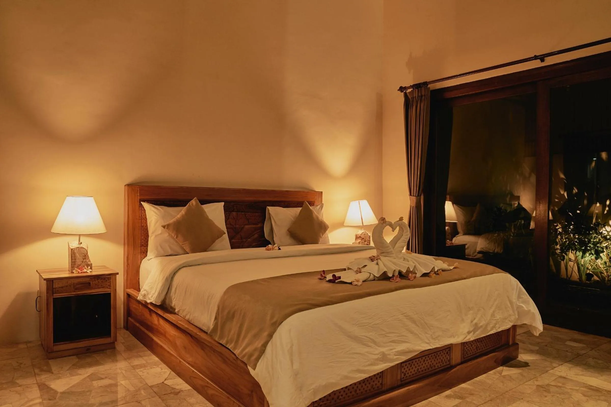 Bed in The Garden Villa