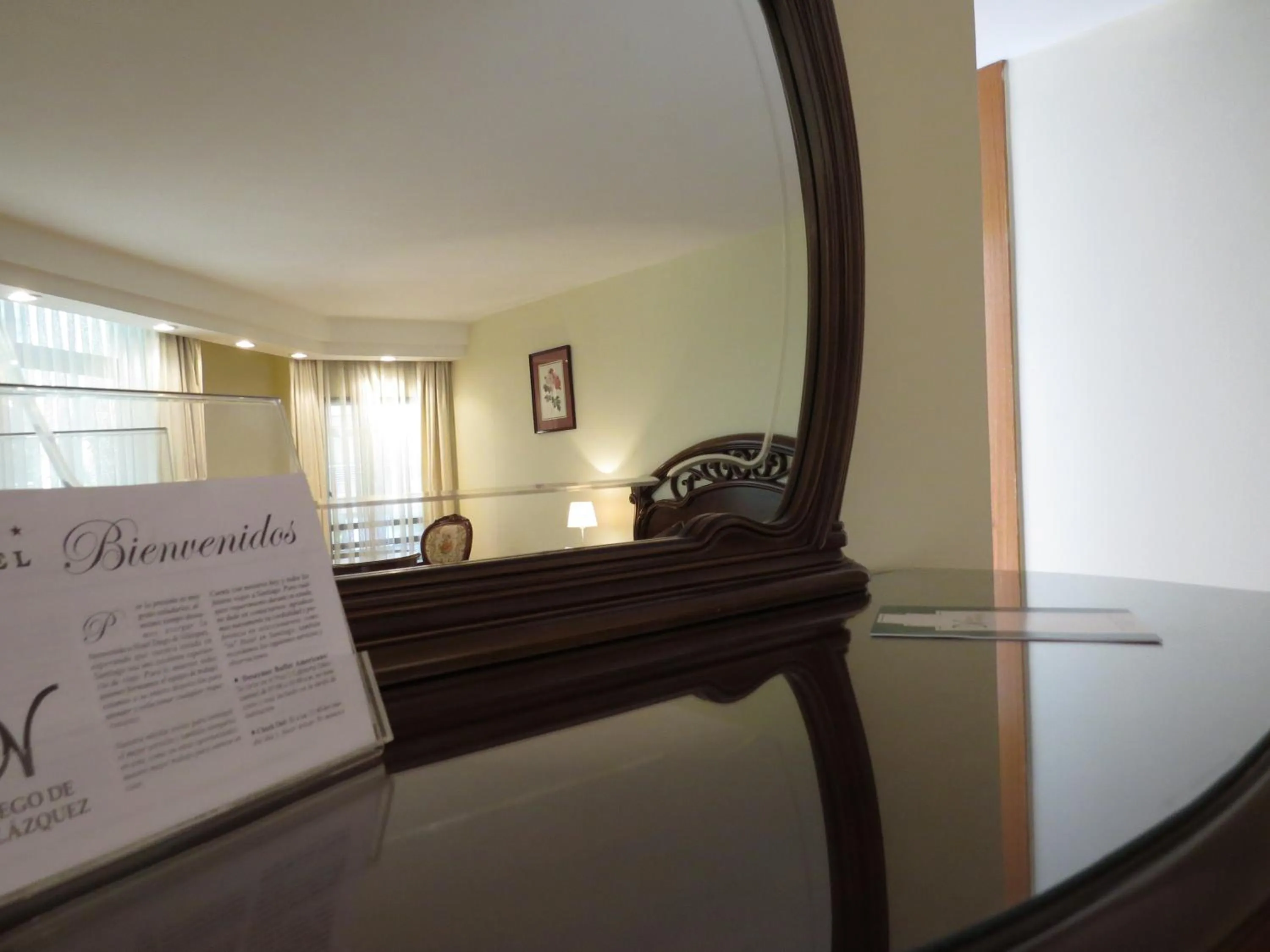 Text overlay in Hotel Diego de Velazquez