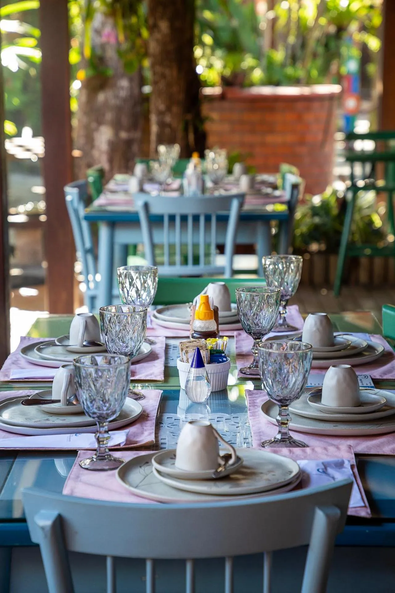 Dining area in Pousada Quarto Crescente