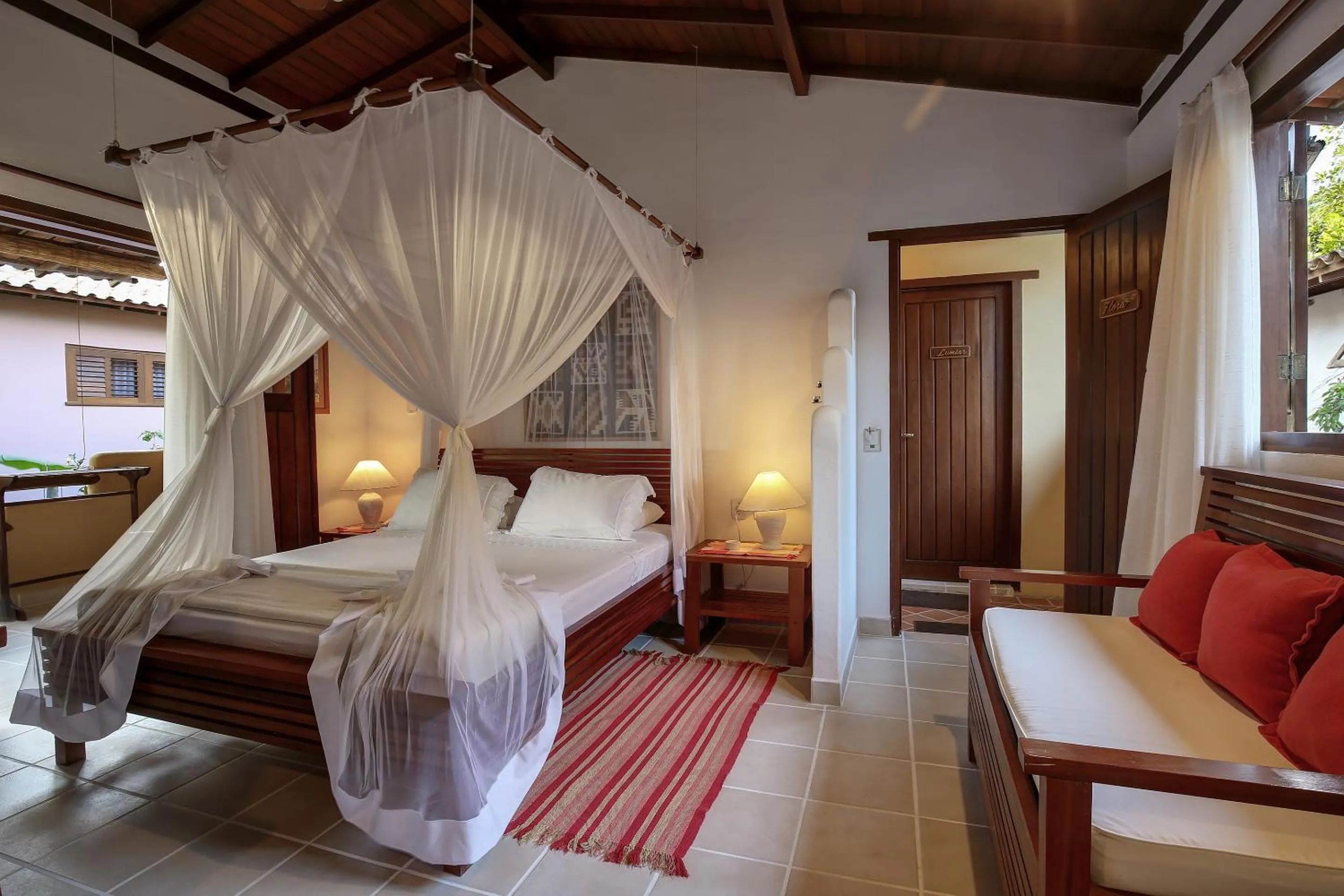 Bed in Pousada Quarto Crescente