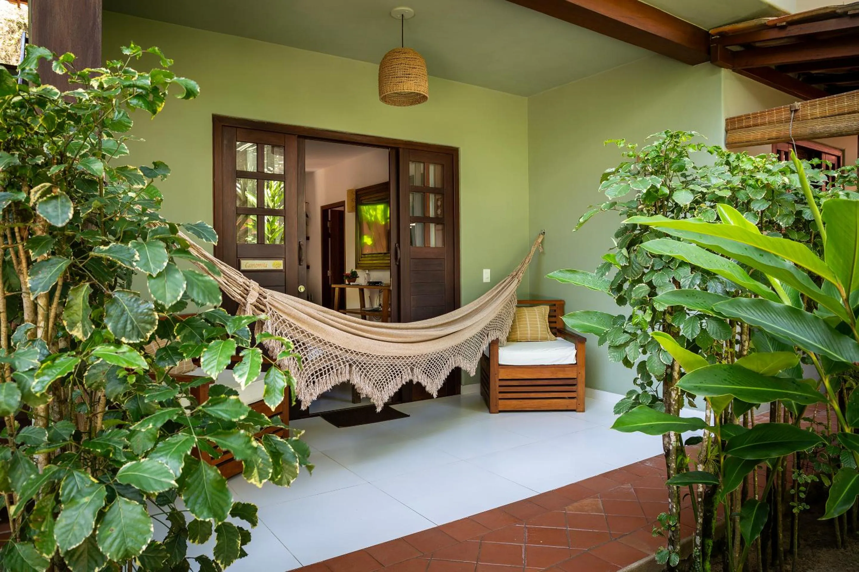 Patio in Pousada Quarto Crescente