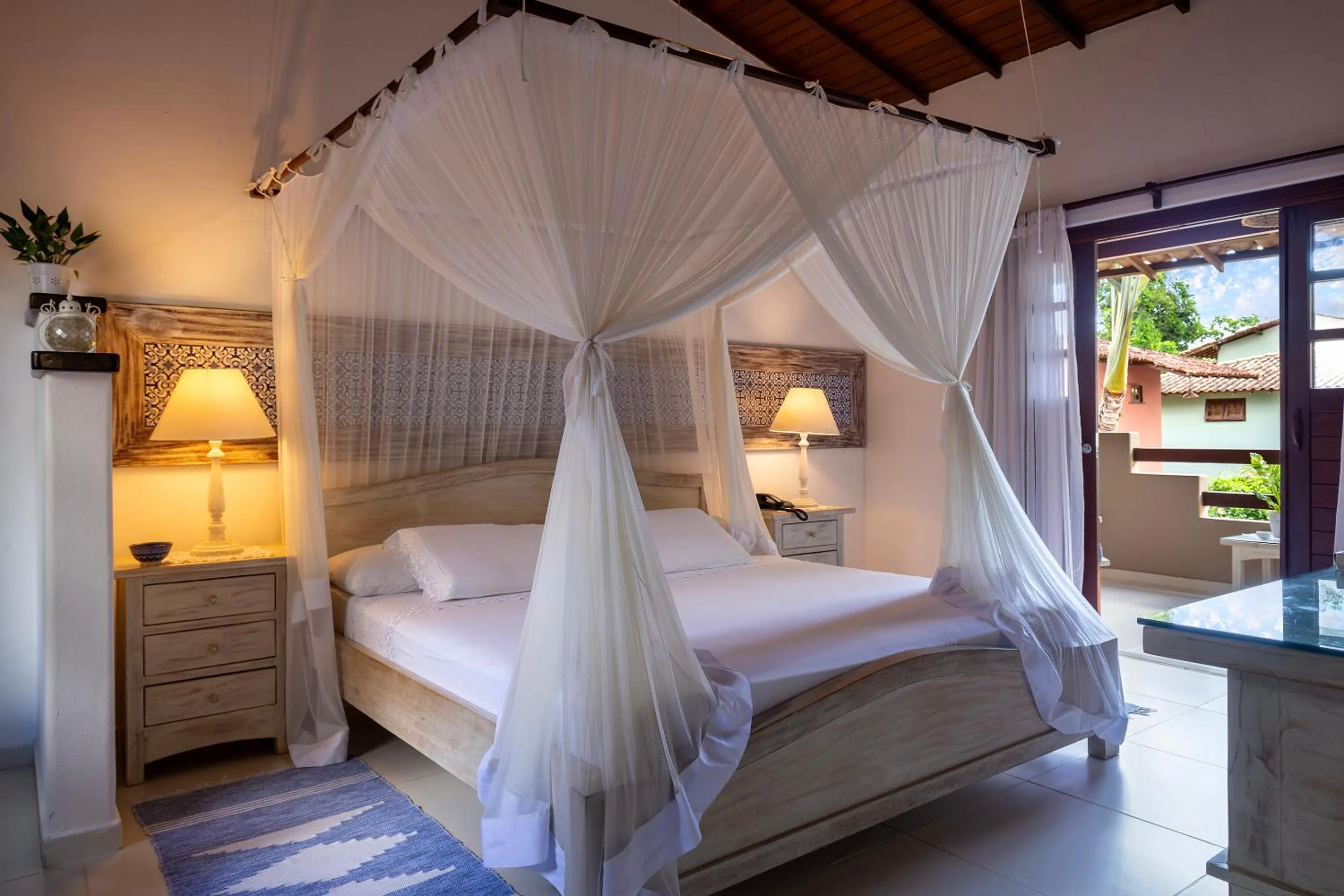 Bed in Pousada Quarto Crescente