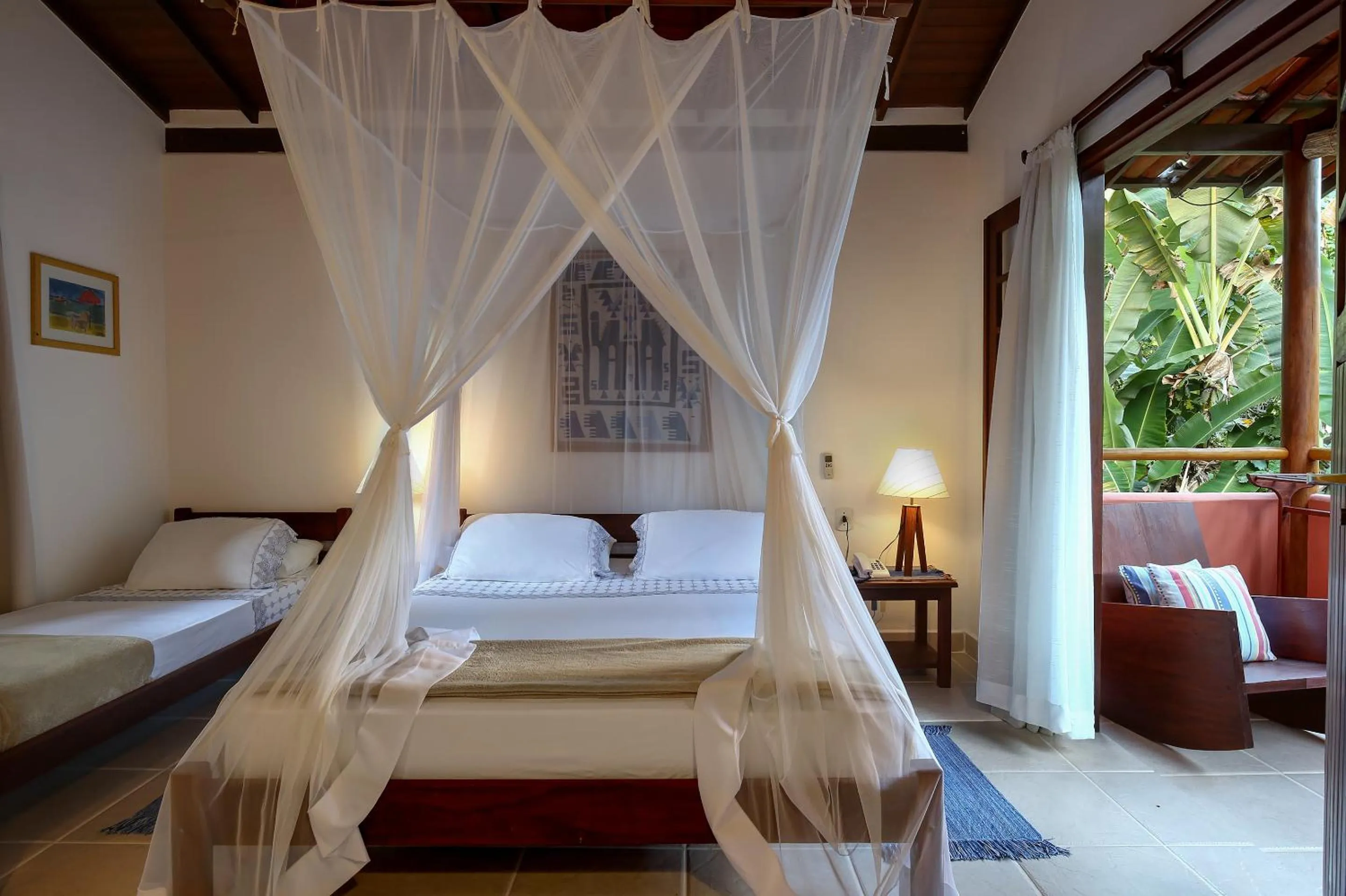 Bed in Pousada Quarto Crescente