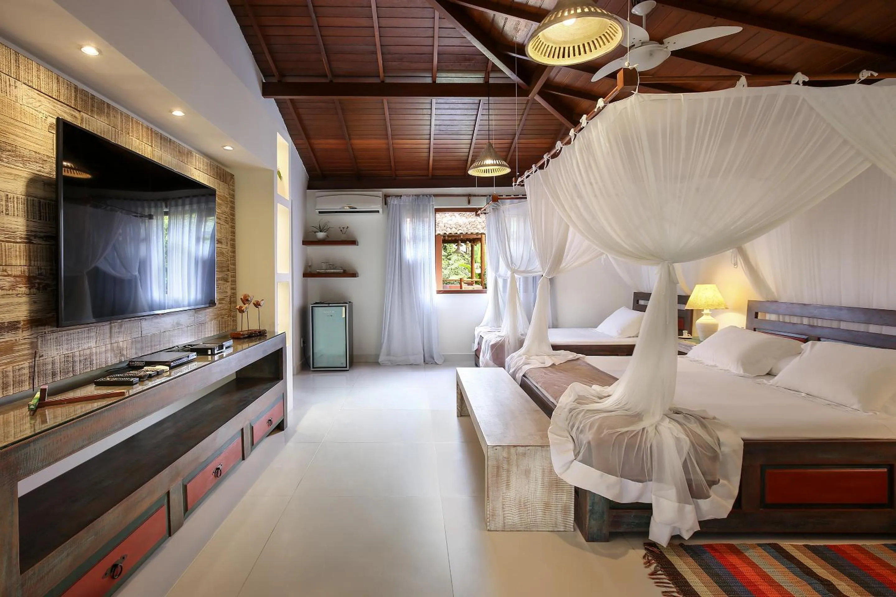 Bed in Pousada Quarto Crescente