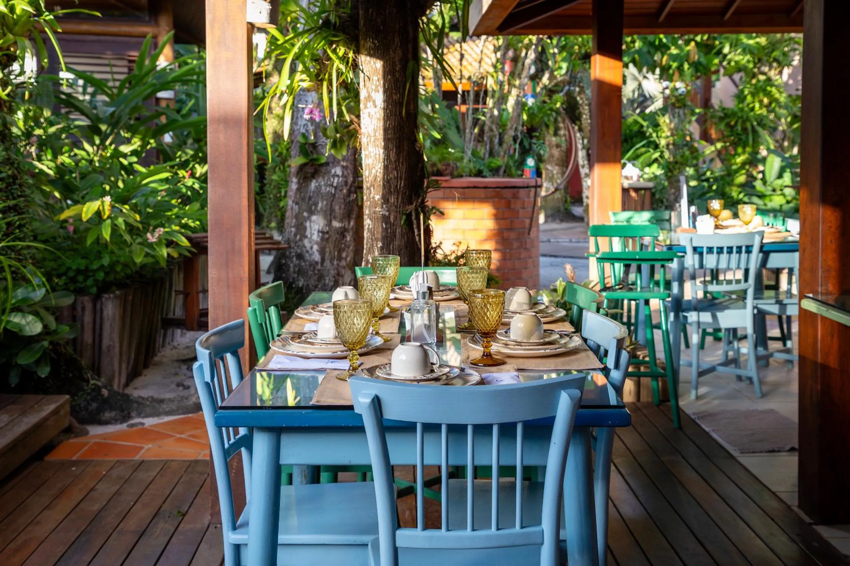 Dining area in Pousada Quarto Crescente
