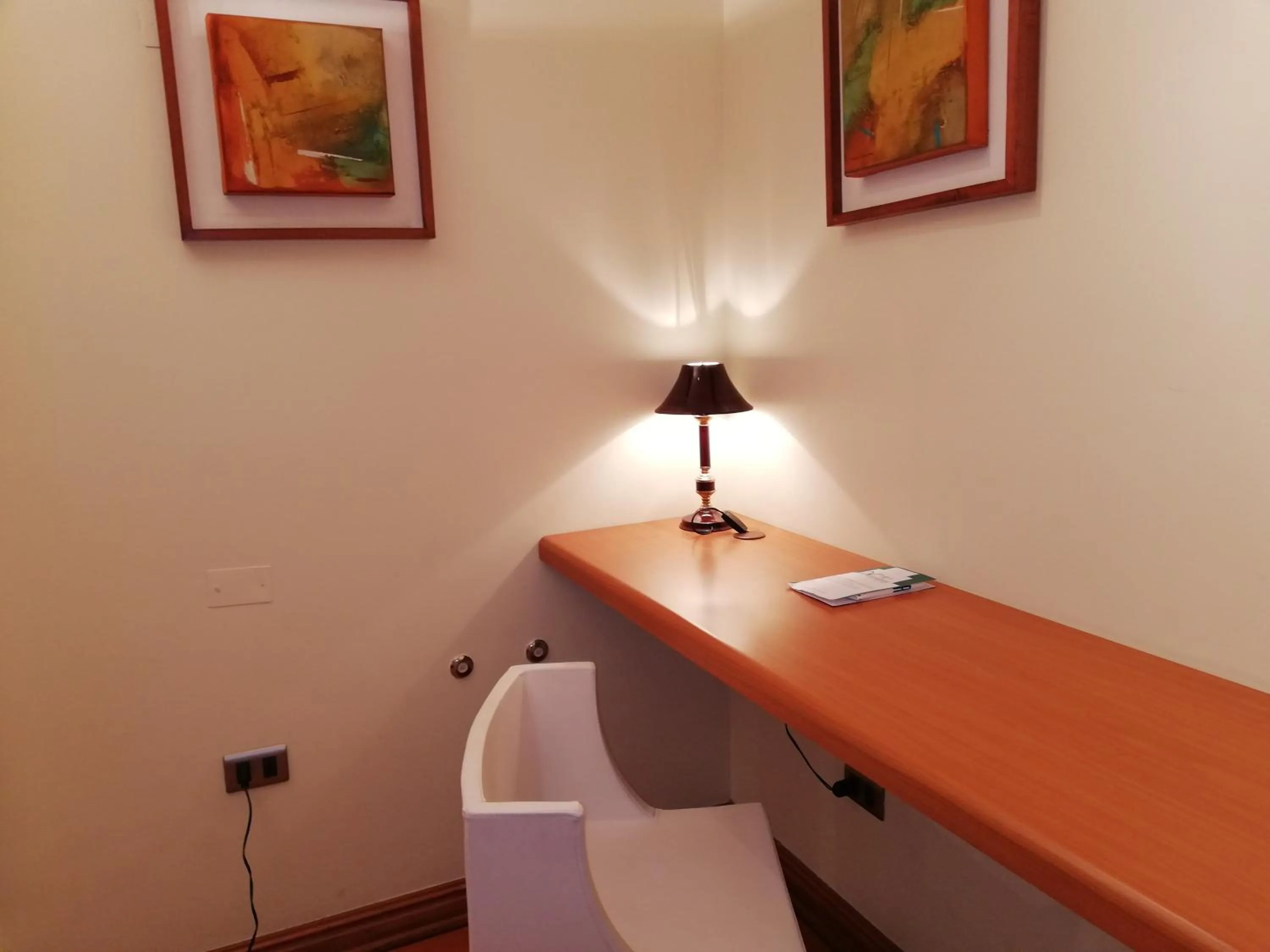 Seating area in Andes Suites