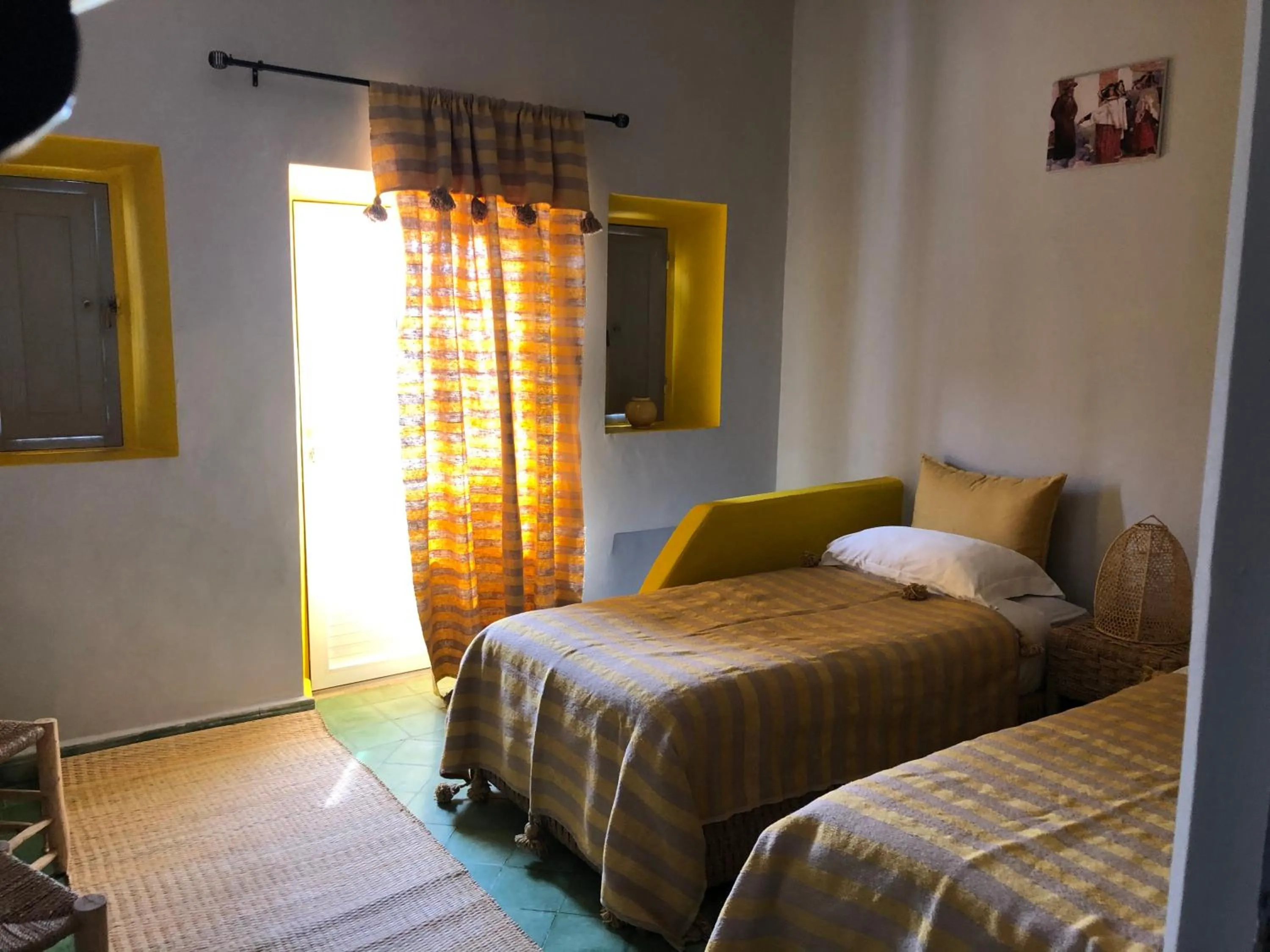 Bed in Villa Jardin De l'Ocean