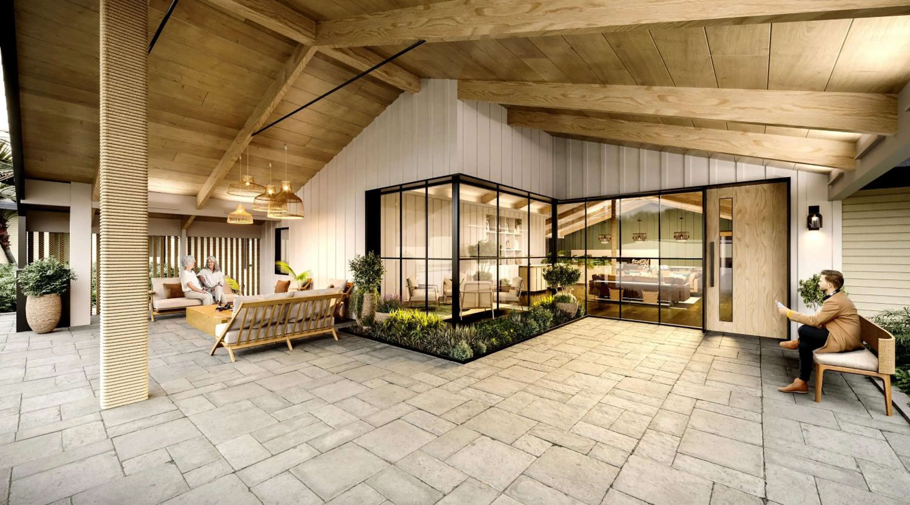 Lobby or reception in Guesthouse Hotel at La Valle