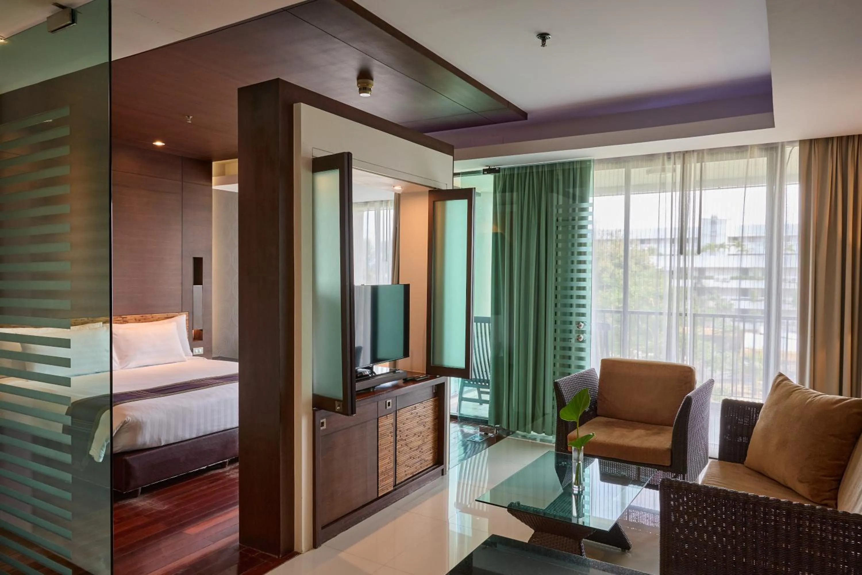 TV and multimedia, Bed in Tara Mantra Cha-Am Resort