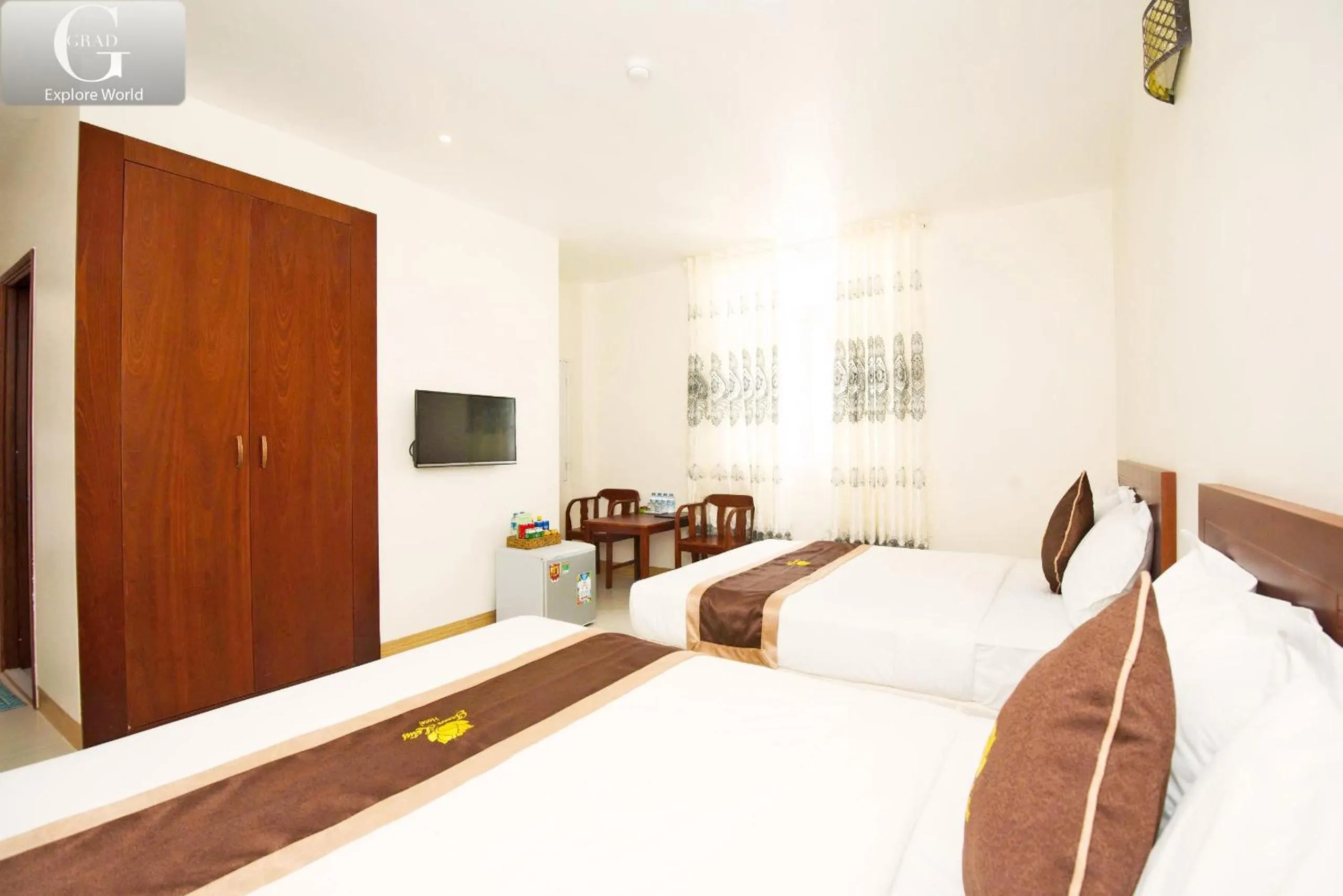 Bed in Bong Sen Xanh Hotel