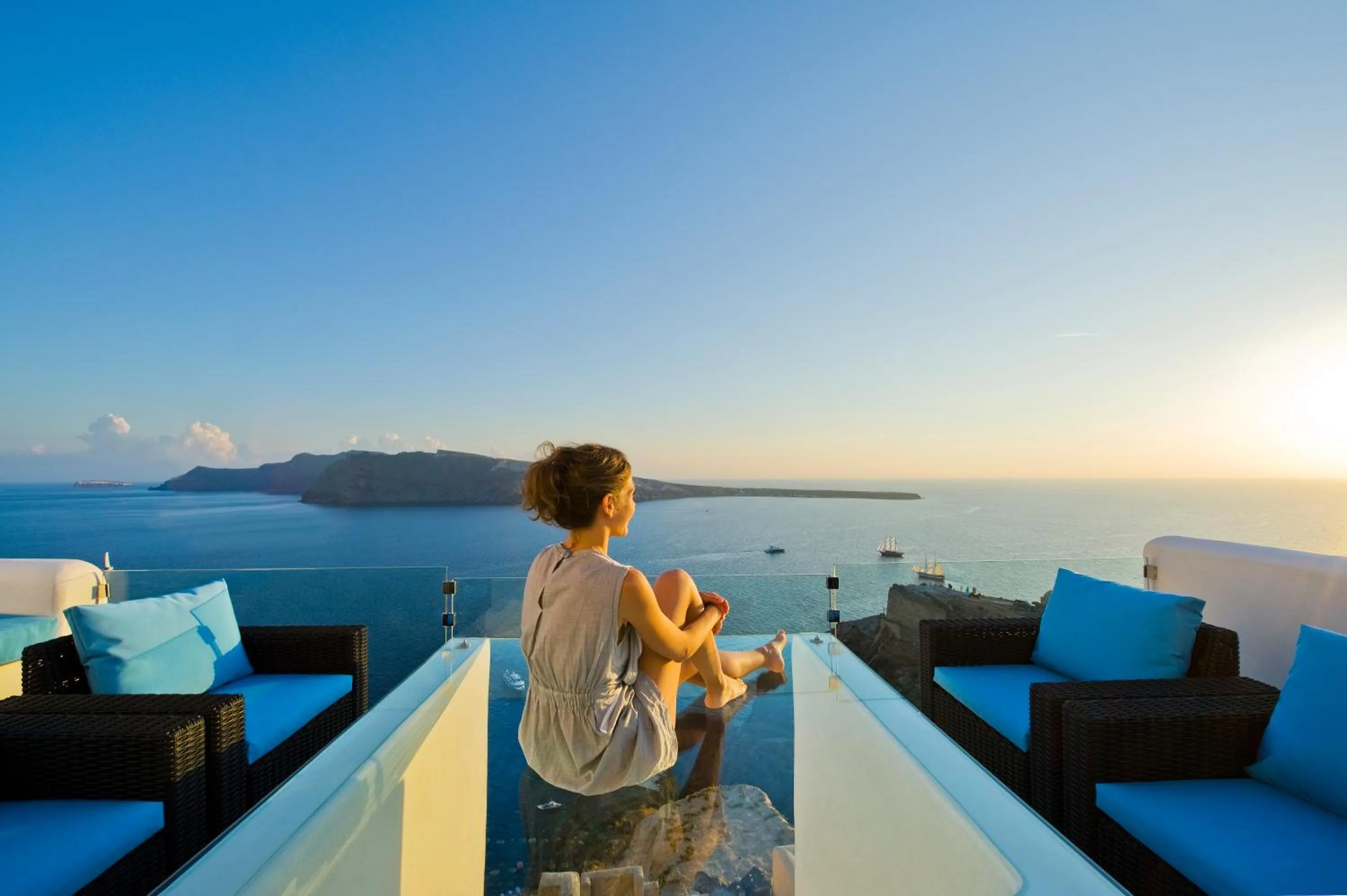 View (from property/room) in Hyperion Oia Suites