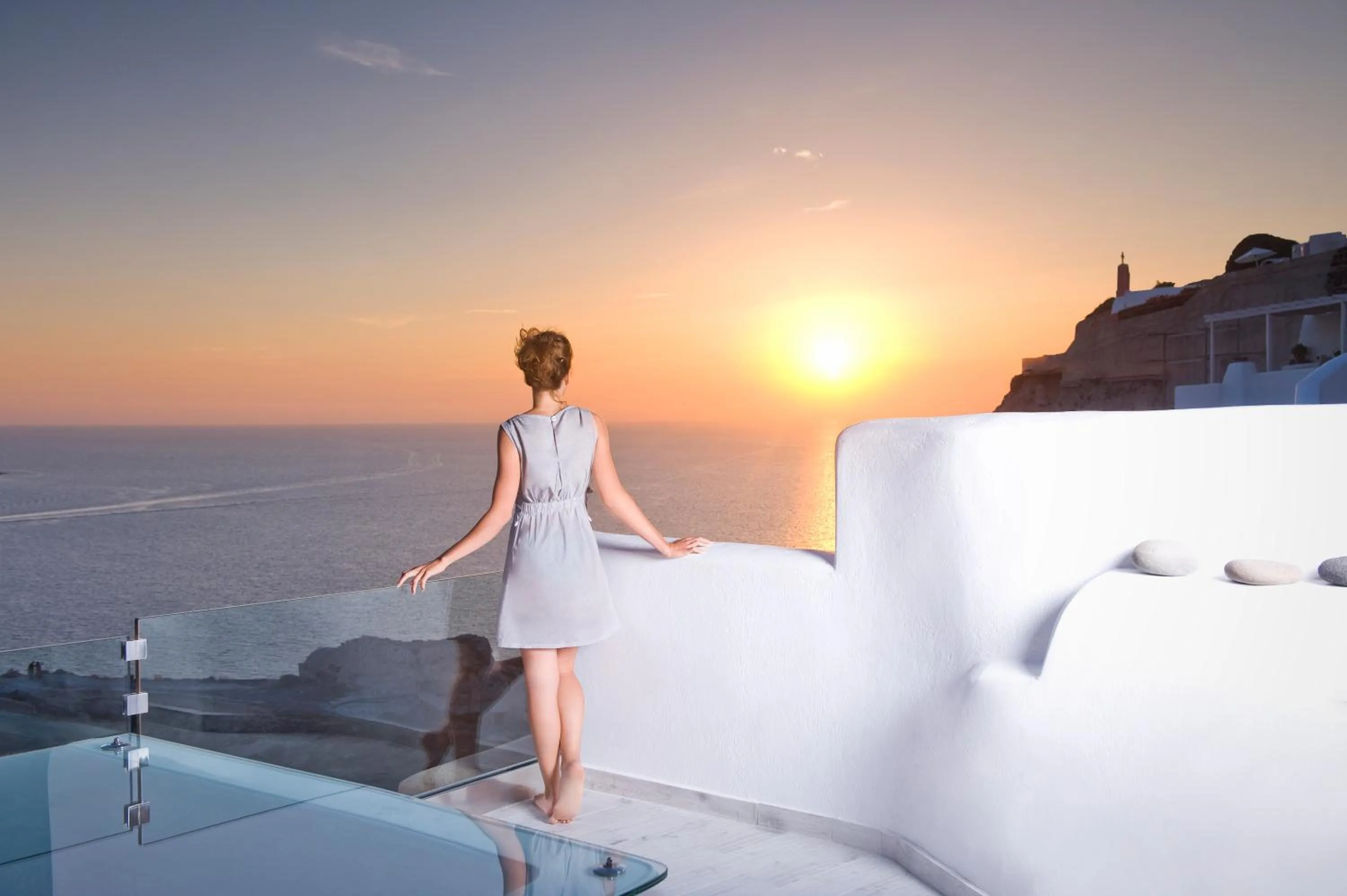 View (from property/room) in Hyperion Oia Suites