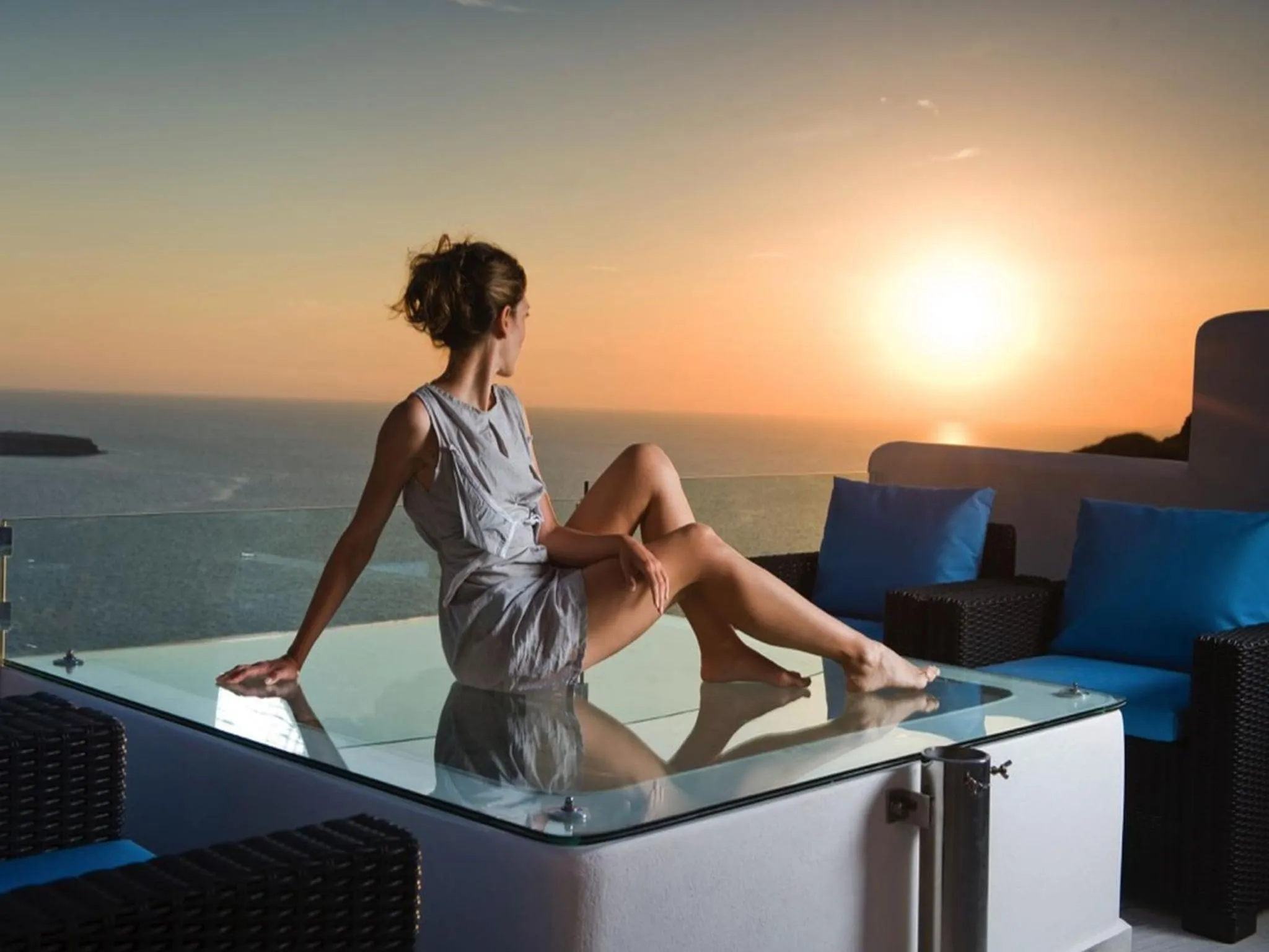 View (from property/room) in Hyperion Oia Suites