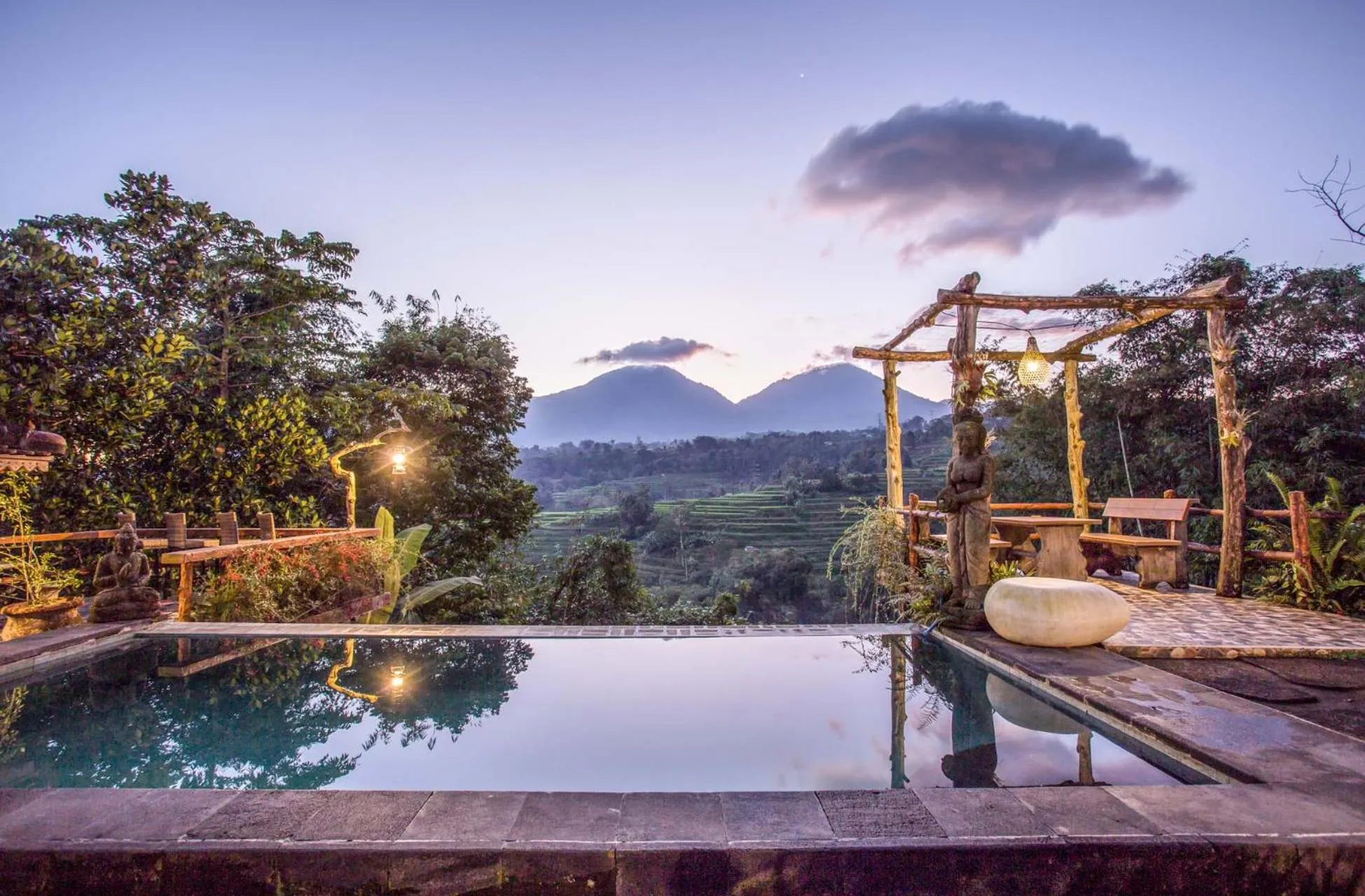 Swimming pool in Pondok Nyoman Bedugul by AGATA