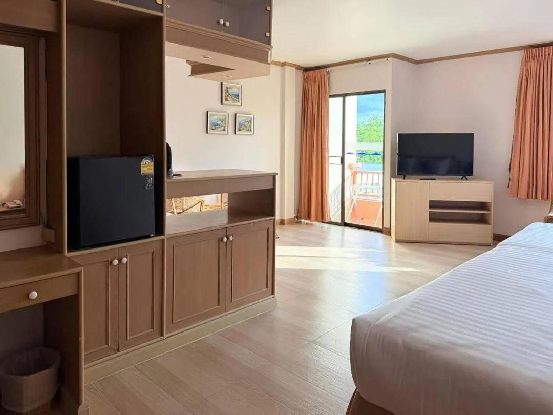 Bed in Takiab Beach Resort