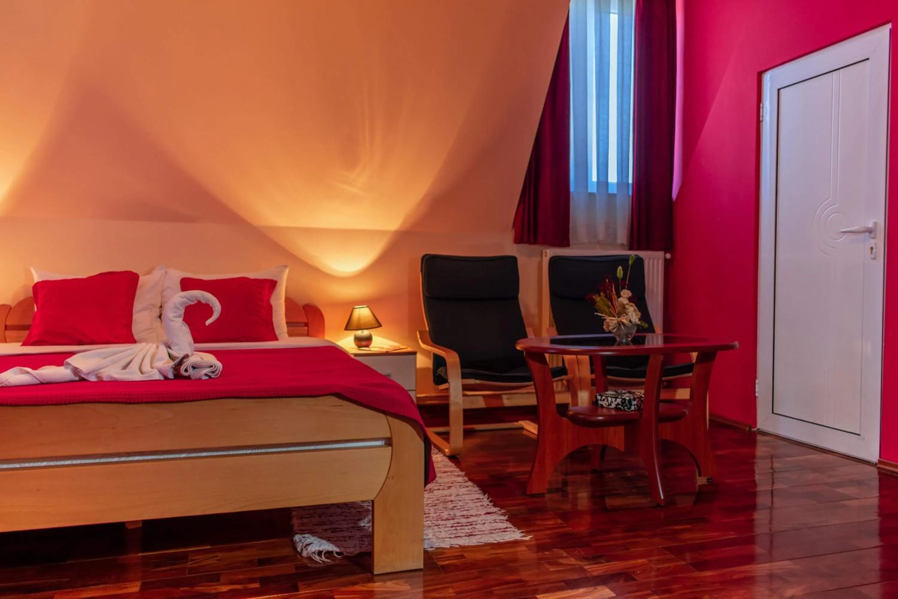 Bed in Garni Hotel Lama