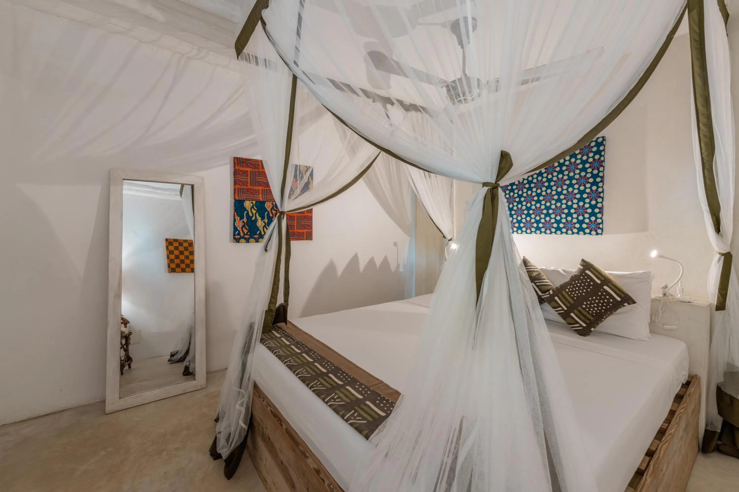 Bed in The Loop Beach Resort