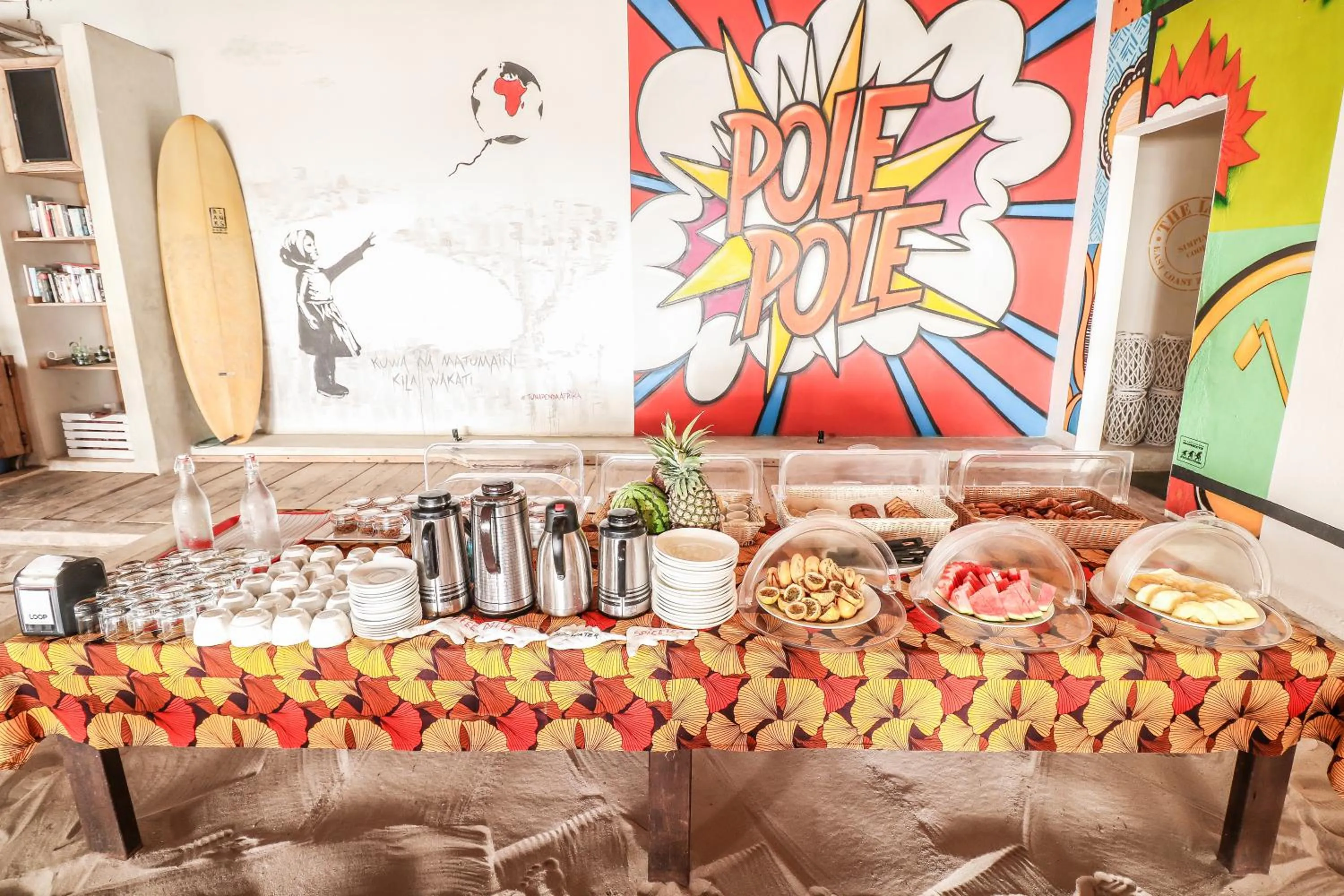 Buffet breakfast in The Loop Beach Resort