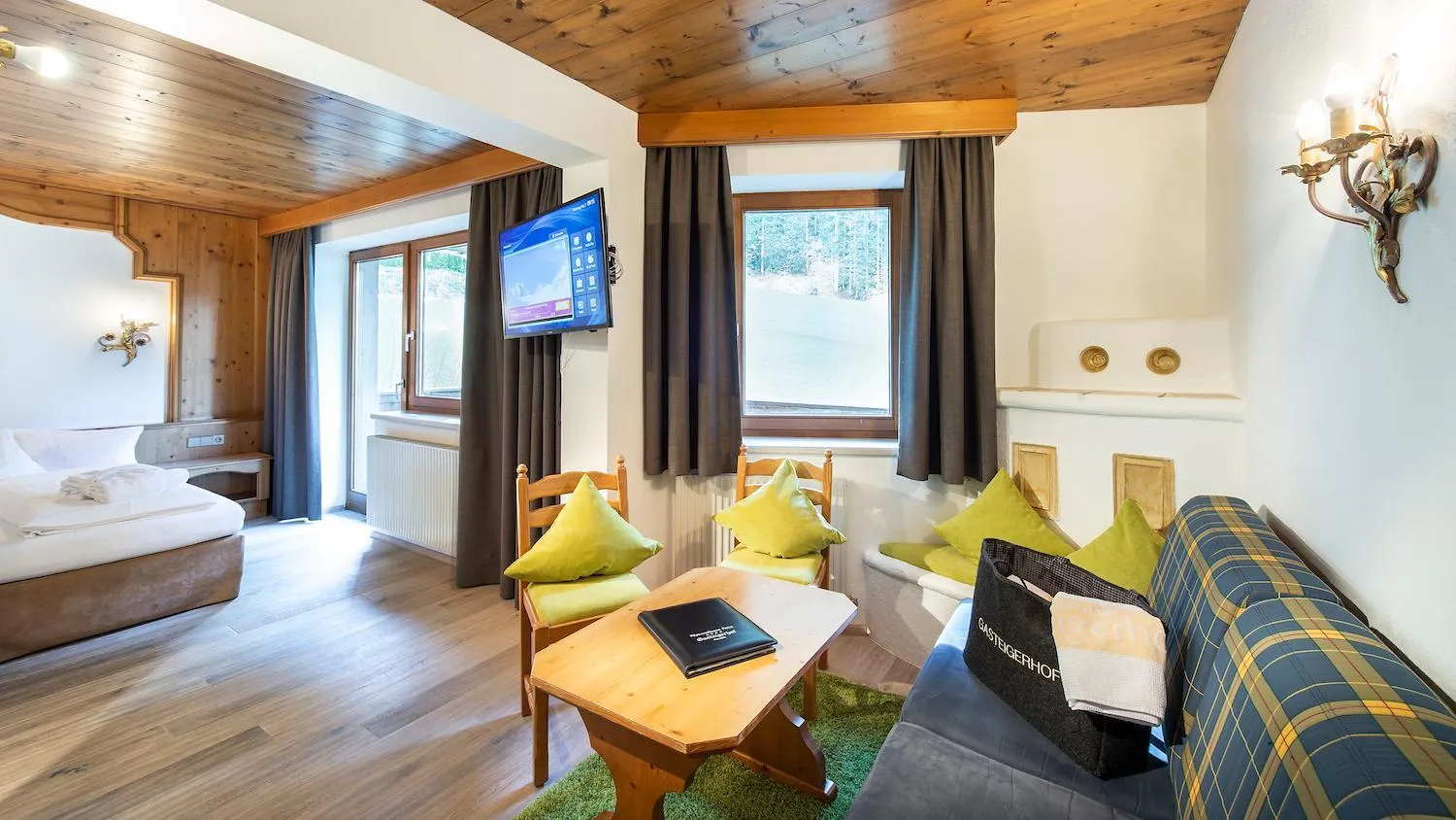 Bed in Hotel Gasteigerhof