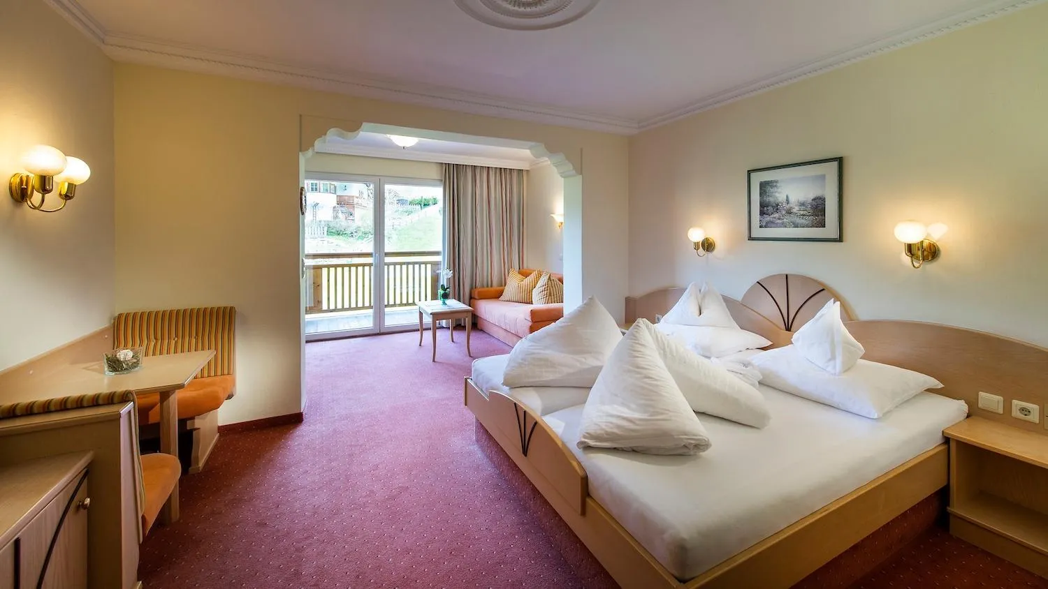 Bed in Hotel Gasteigerhof