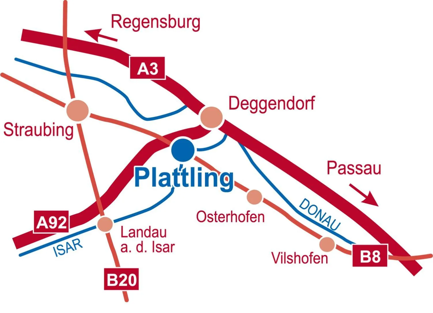 Location in Hotel zur Isar