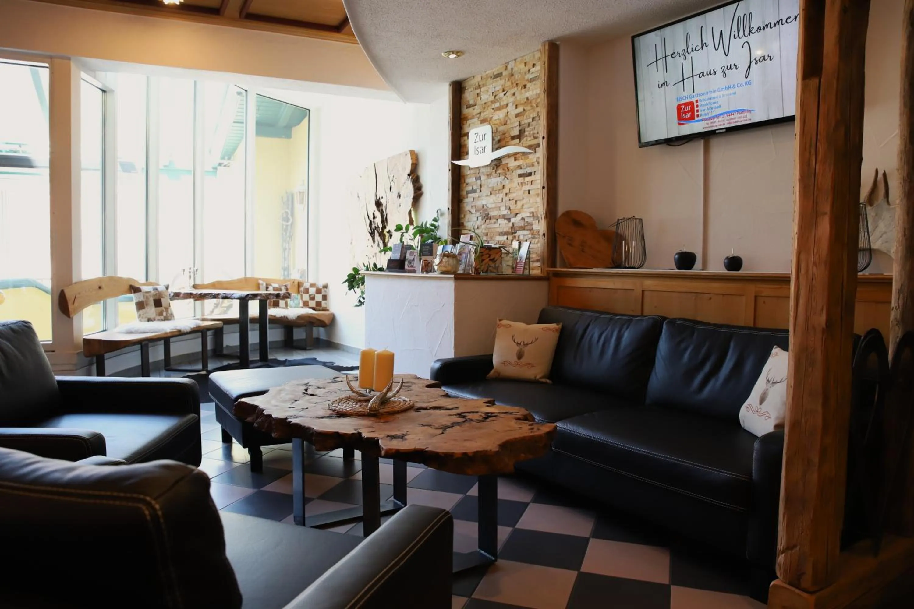 Lobby or reception in Hotel zur Isar