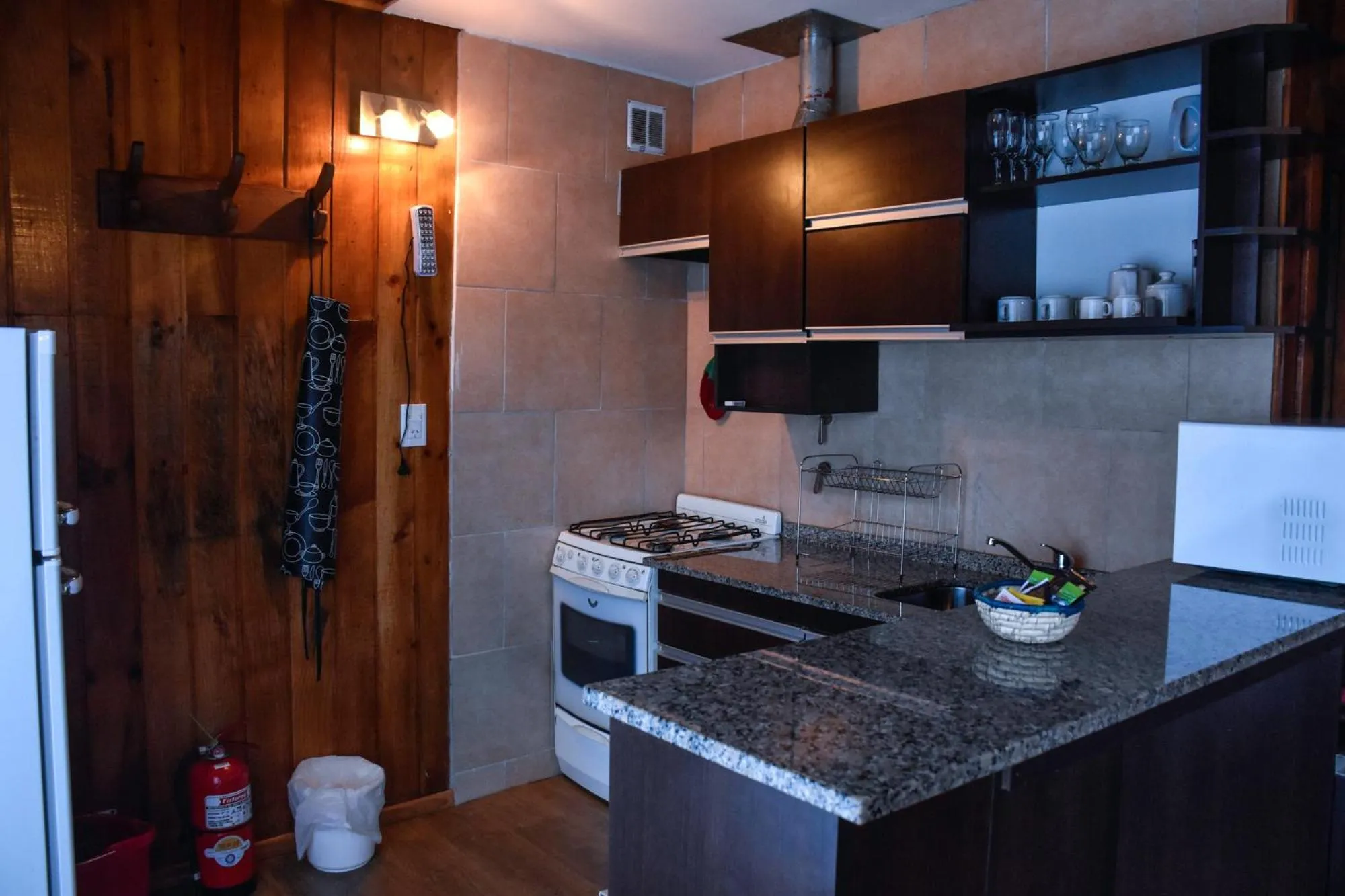 Kitchen or kitchenette in Cabañas Villa Pañil