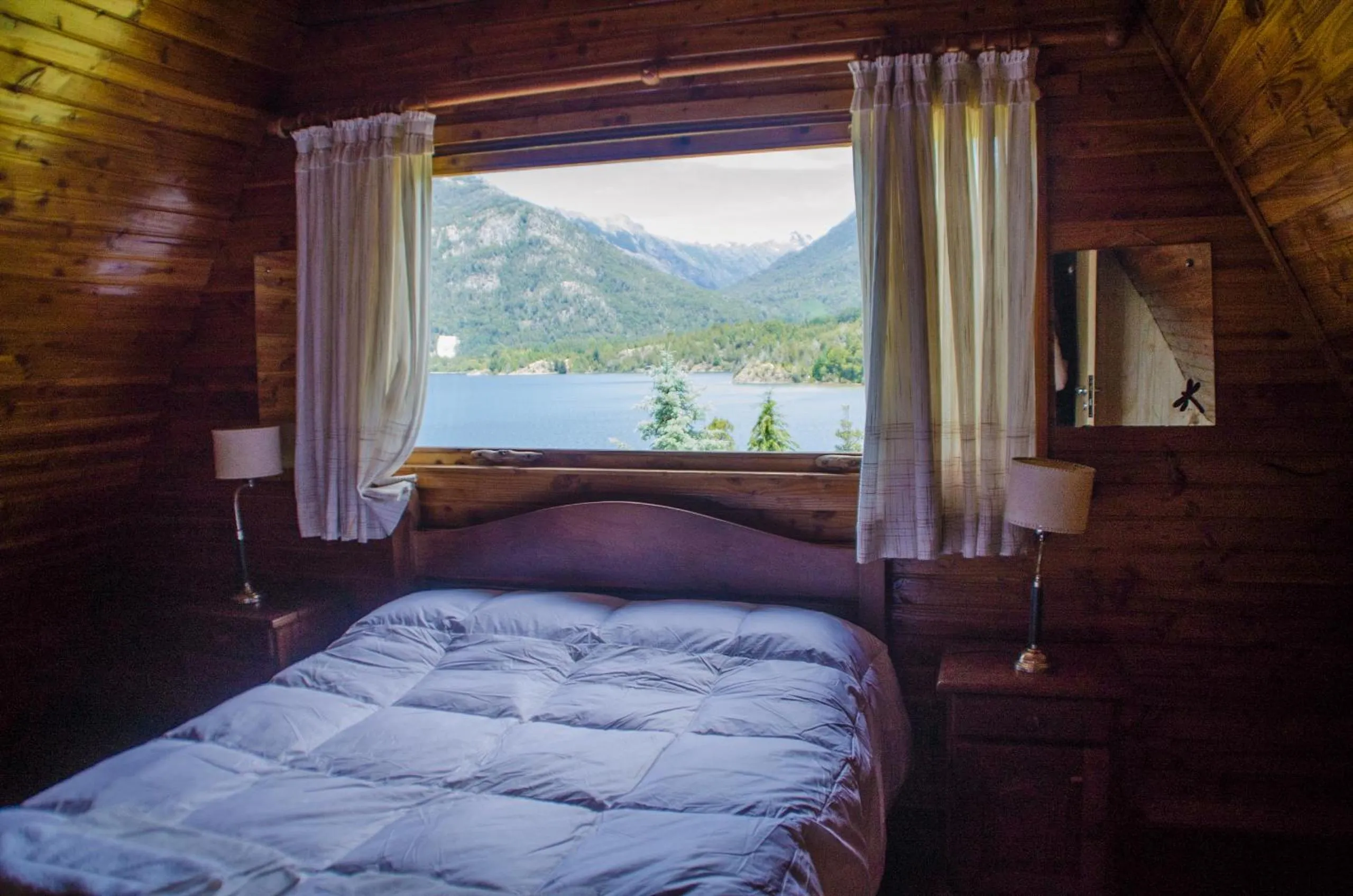 Bedroom, Bed in Cabañas Villa Pañil