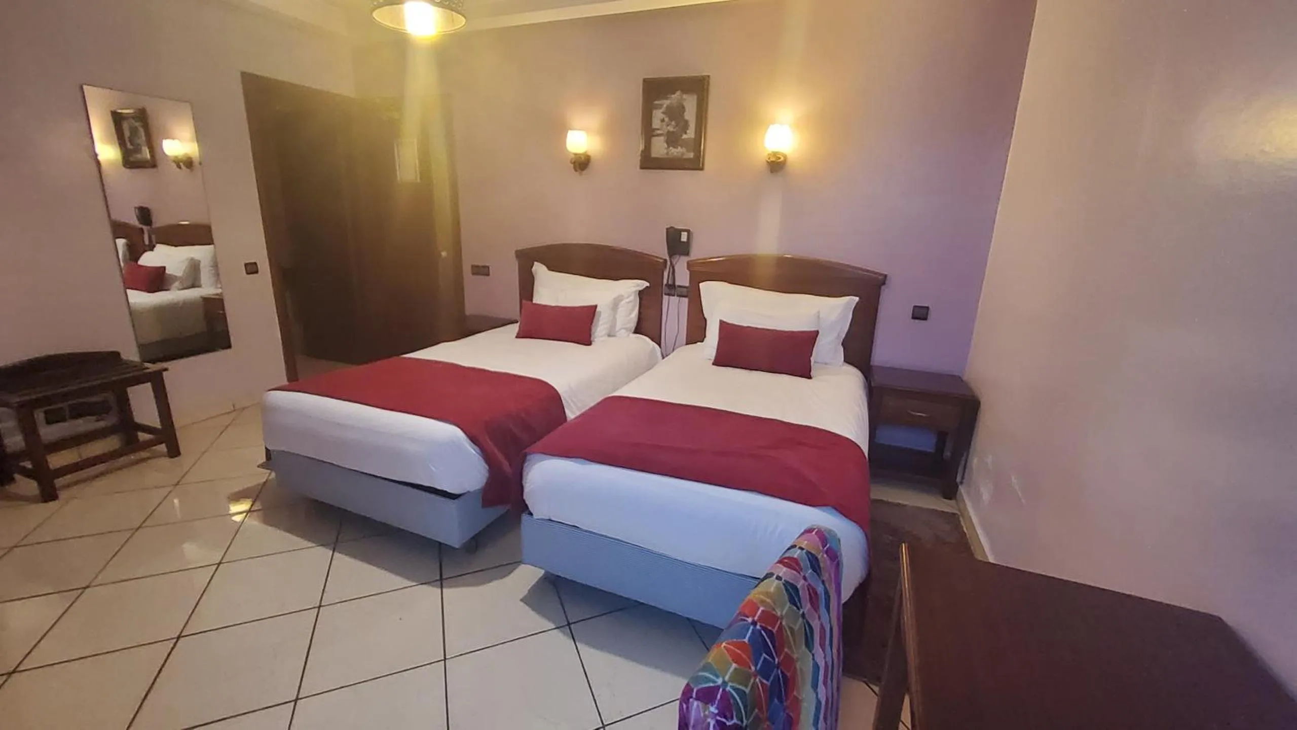 Bed in Hôtel Amouday