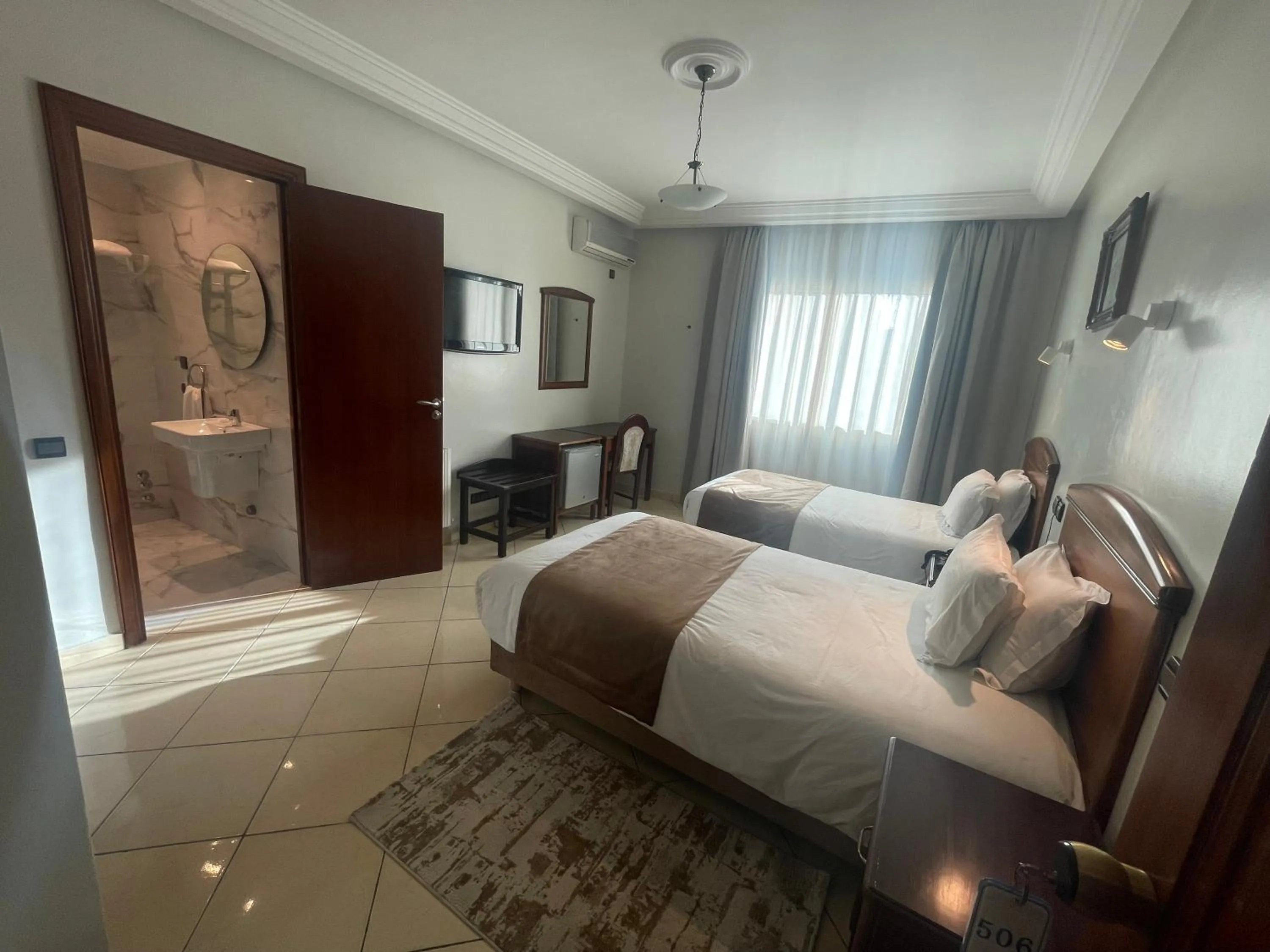 Bed in Hôtel Amouday