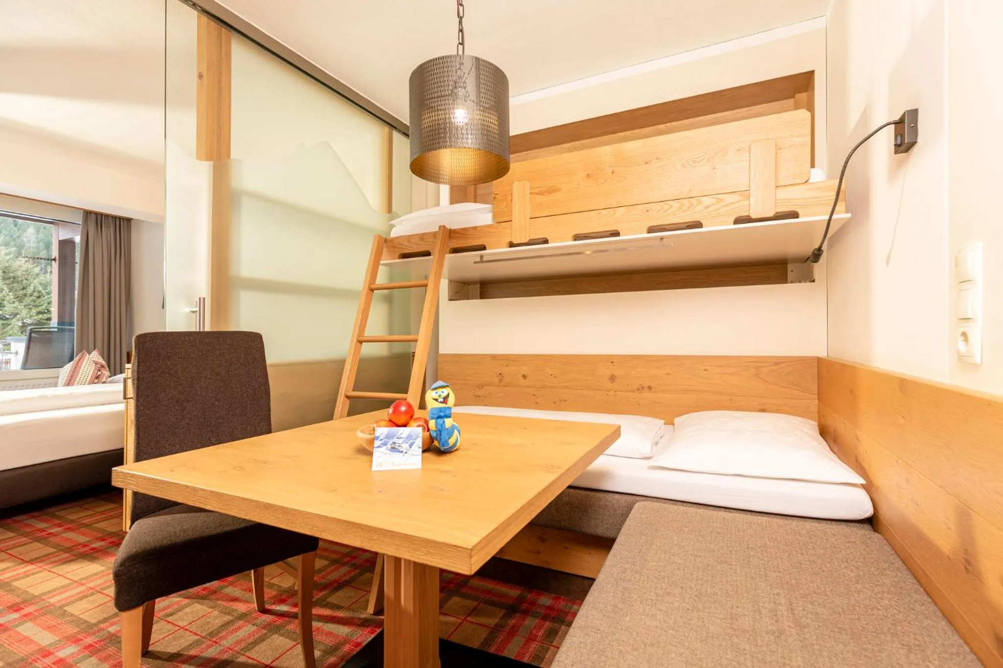 Photo of the whole room, Bed in Kinder- & Gletscherhotel Hintertuxerhof