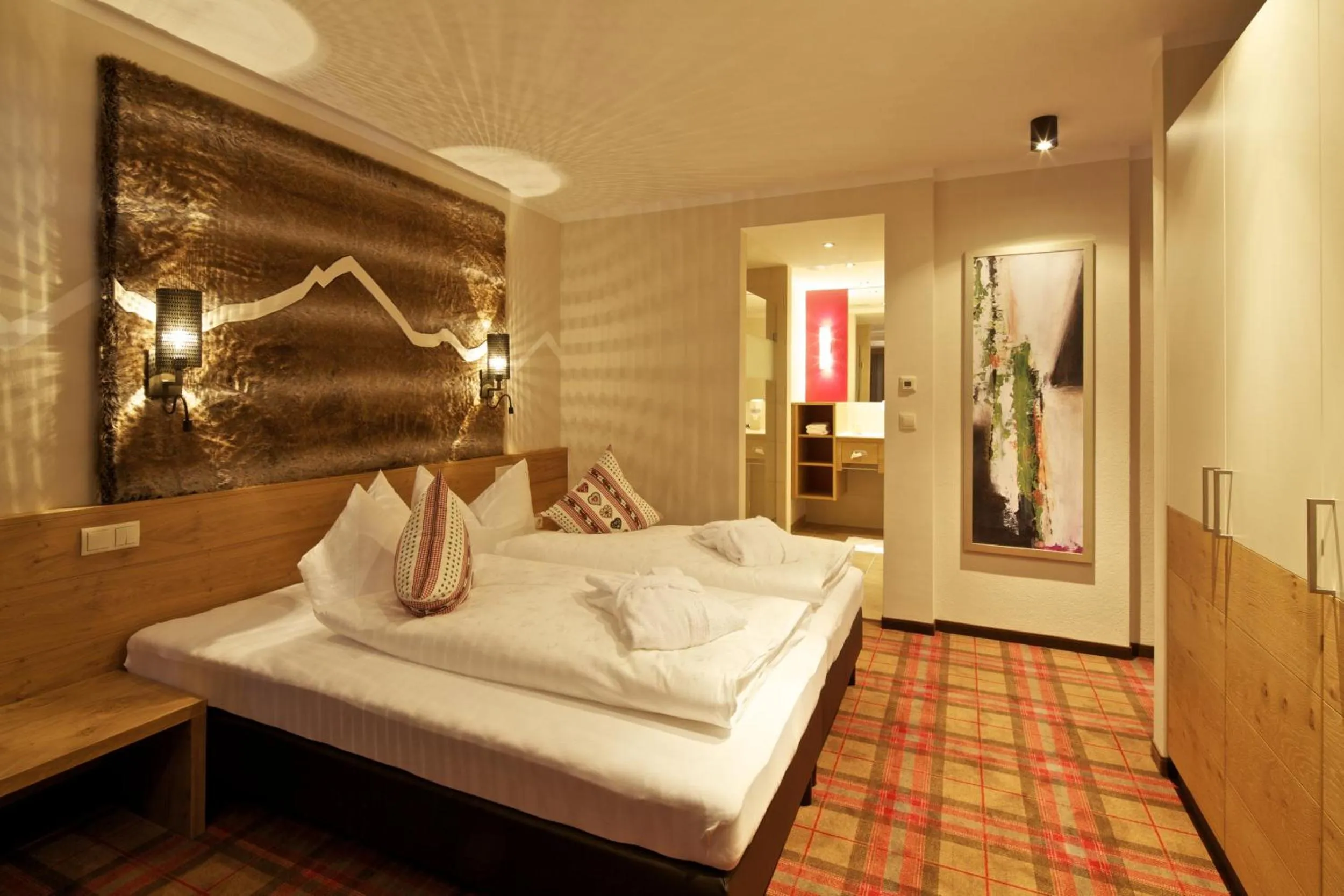 Bed in Kinder- & Gletscherhotel Hintertuxerhof